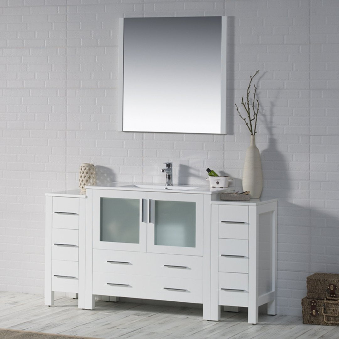 Sydney 60 Inch Vanity with Side Cabinet