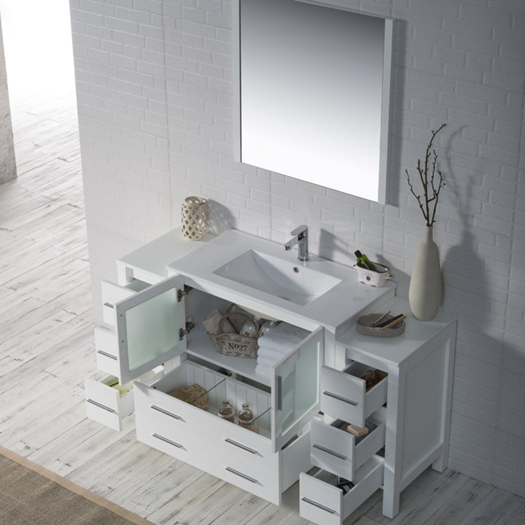 Sydney 60 Inch Vanity with Side Cabinet