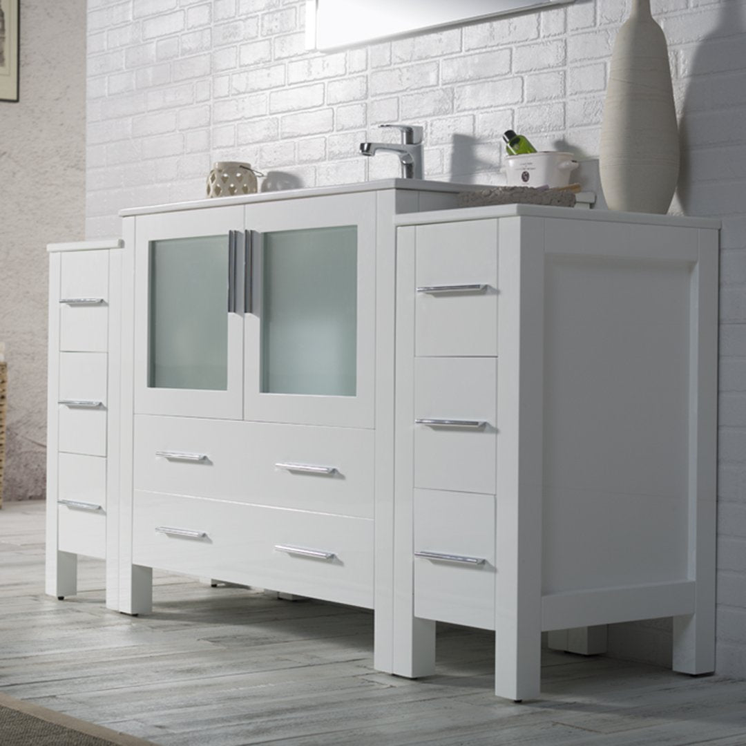 Sydney 60 Inch Vanity with Side Cabinet