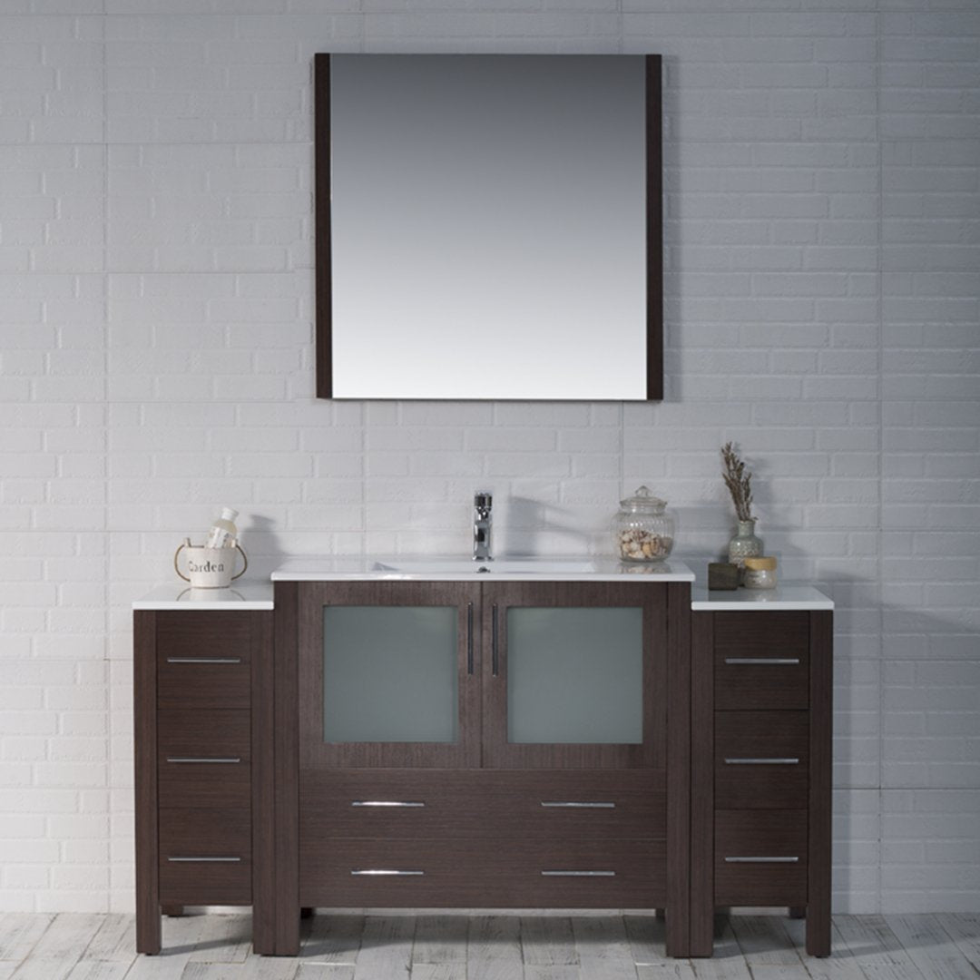 Sydney 60 Inch Vanity with Side Cabinet