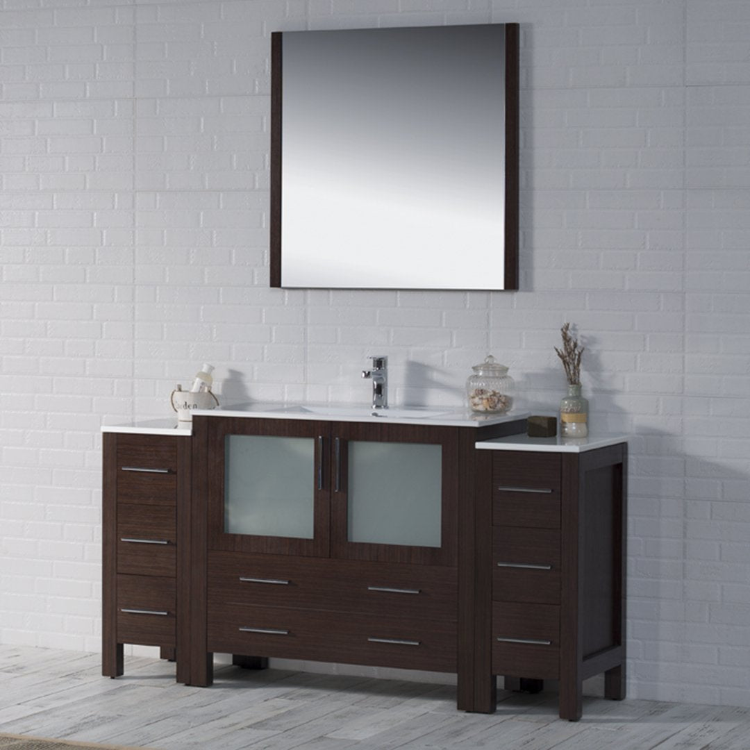 Sydney 60 Inch Vanity with Side Cabinet