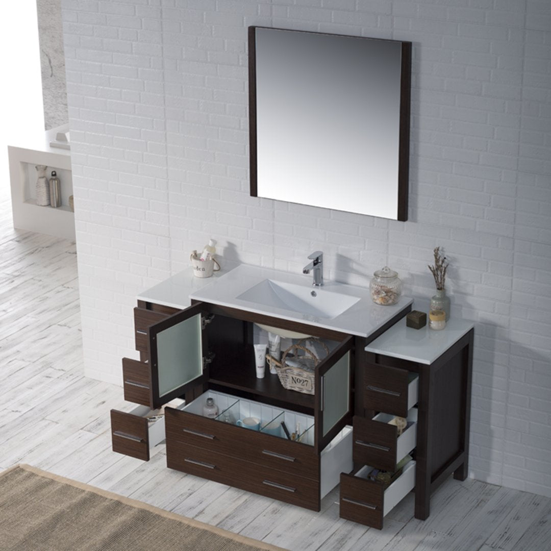 Sydney 60 Inch Vanity with Side Cabinet