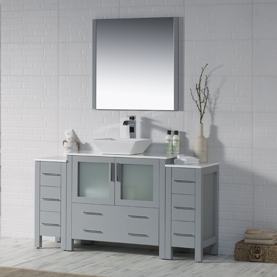 Sydney 60 Inch Vanity with Side Cabinet