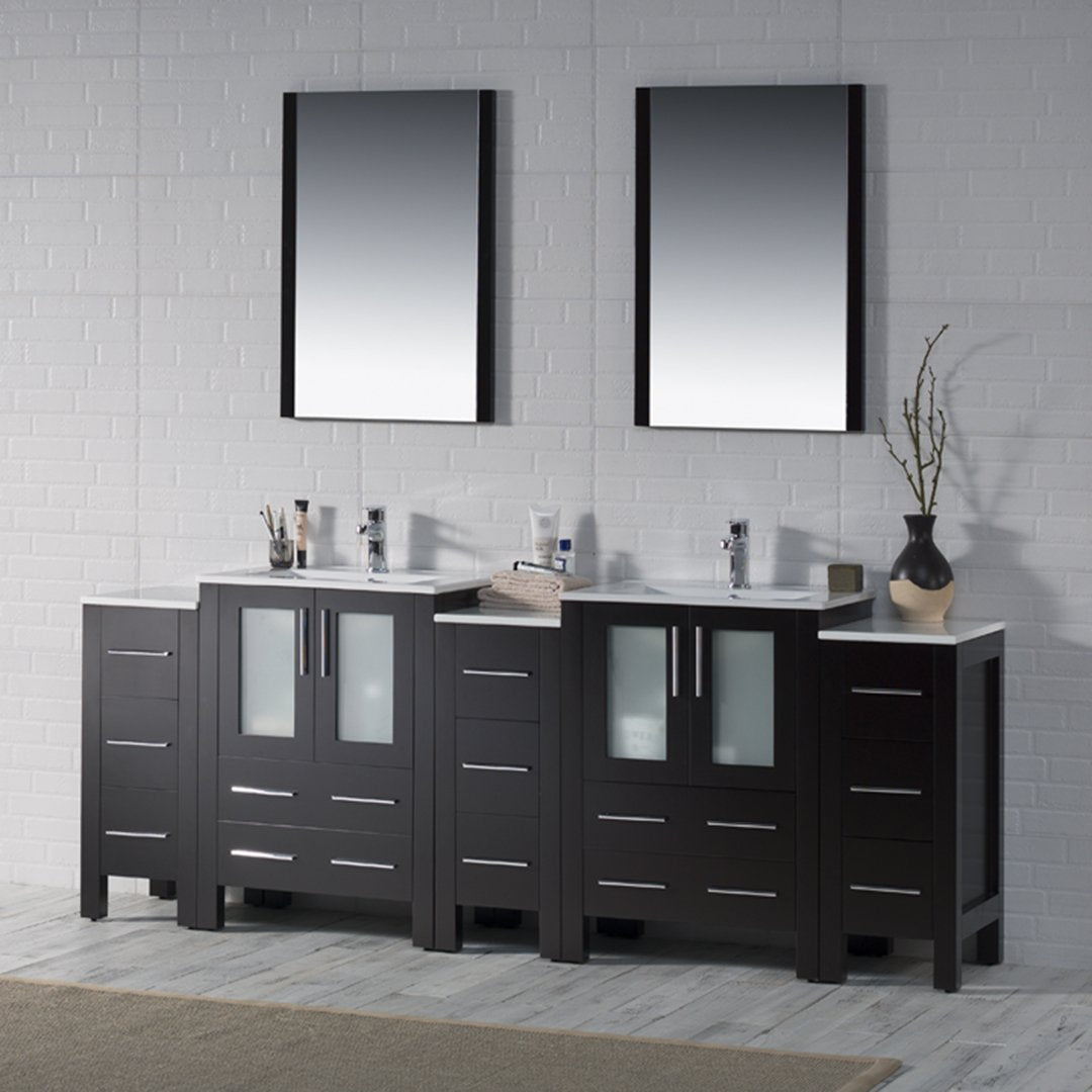 Sydney 84 Inch Vanity with Side Cabinet