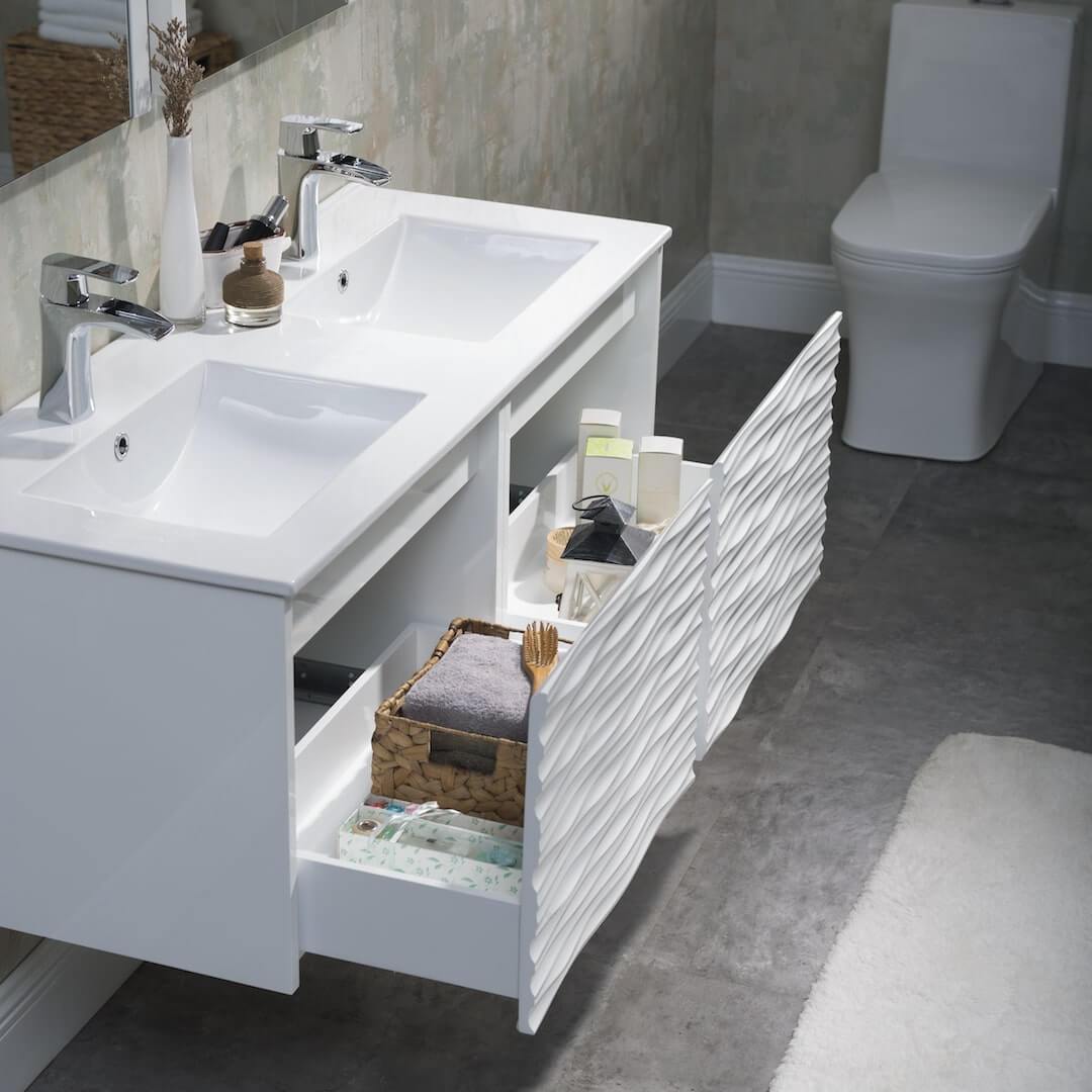 Paris 48'' Vanity – Glossy White