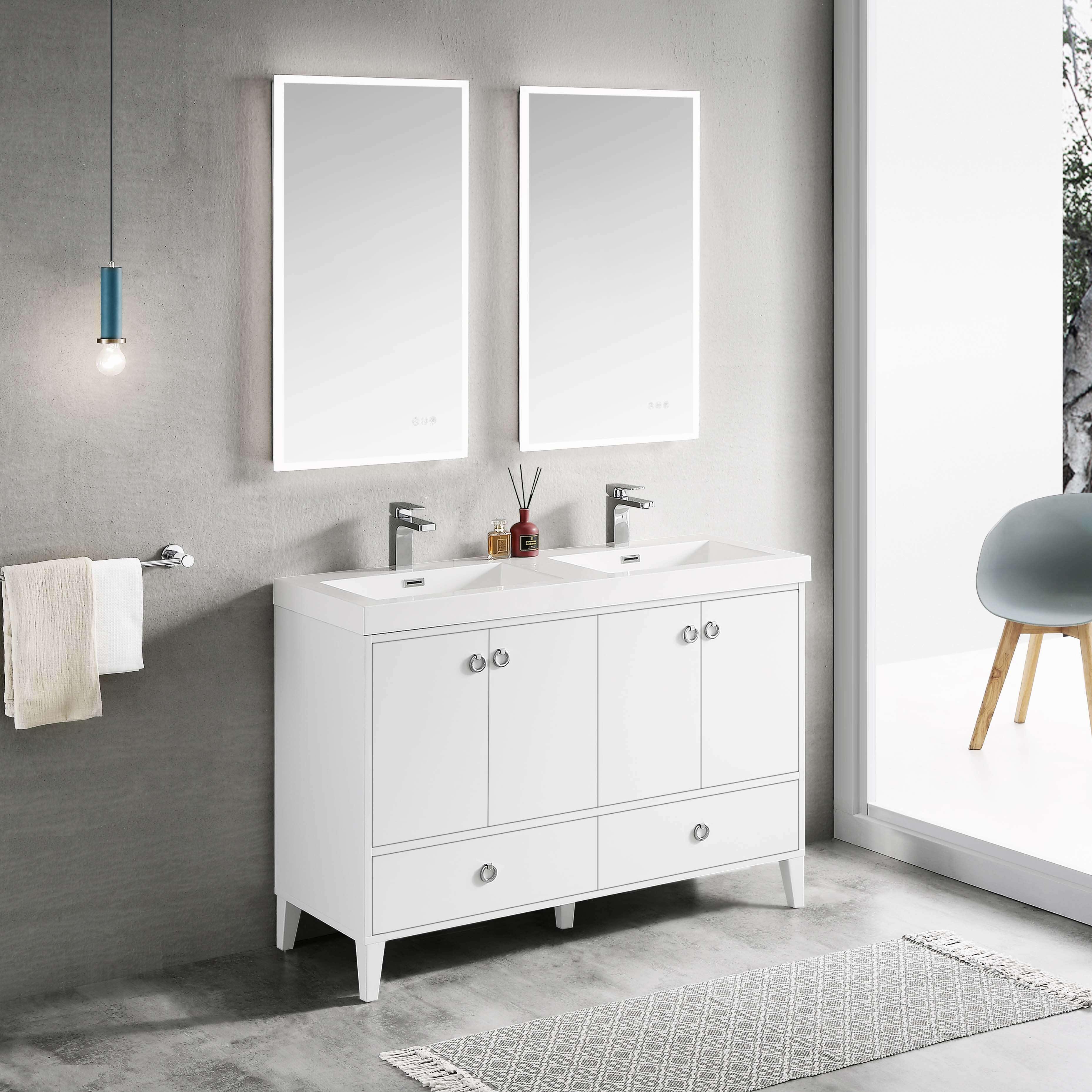 Lyon 48 Inch Vanity – Double Sinks - ezkitchenbath