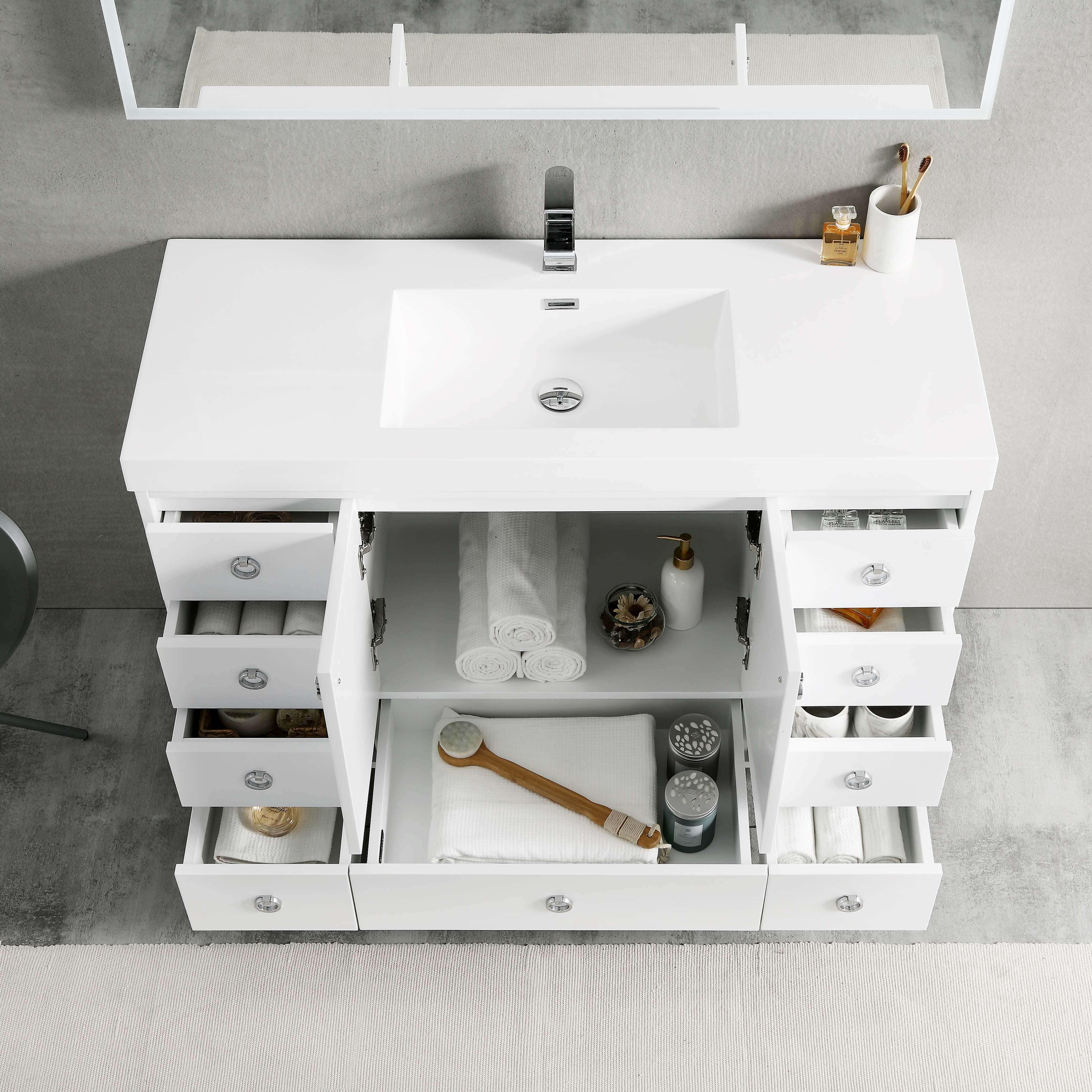 Lyon 48 Inch Vanity – Single Sink - ezkitchenbath