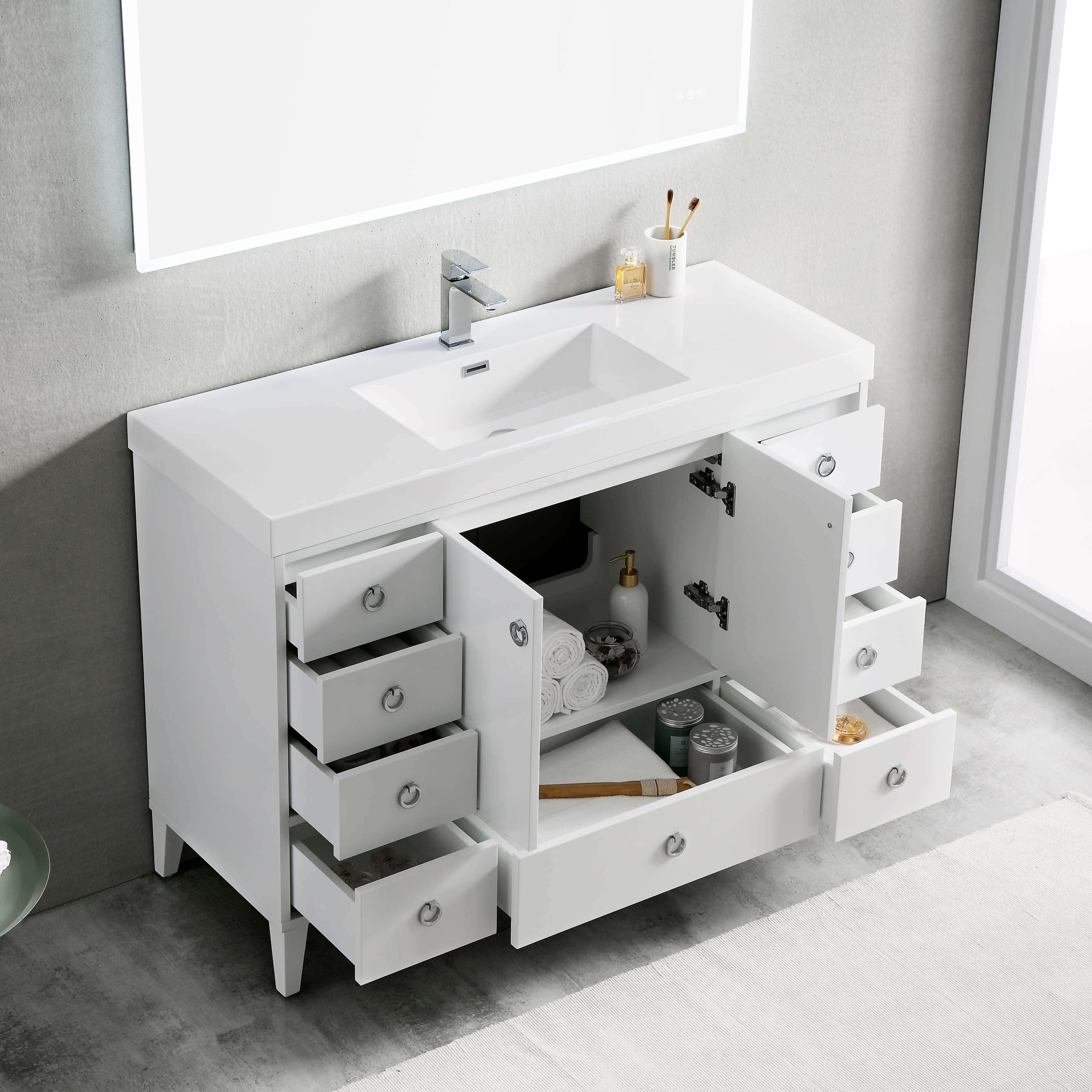 Lyon 48 Inch Vanity – Single Sink - ezkitchenbath