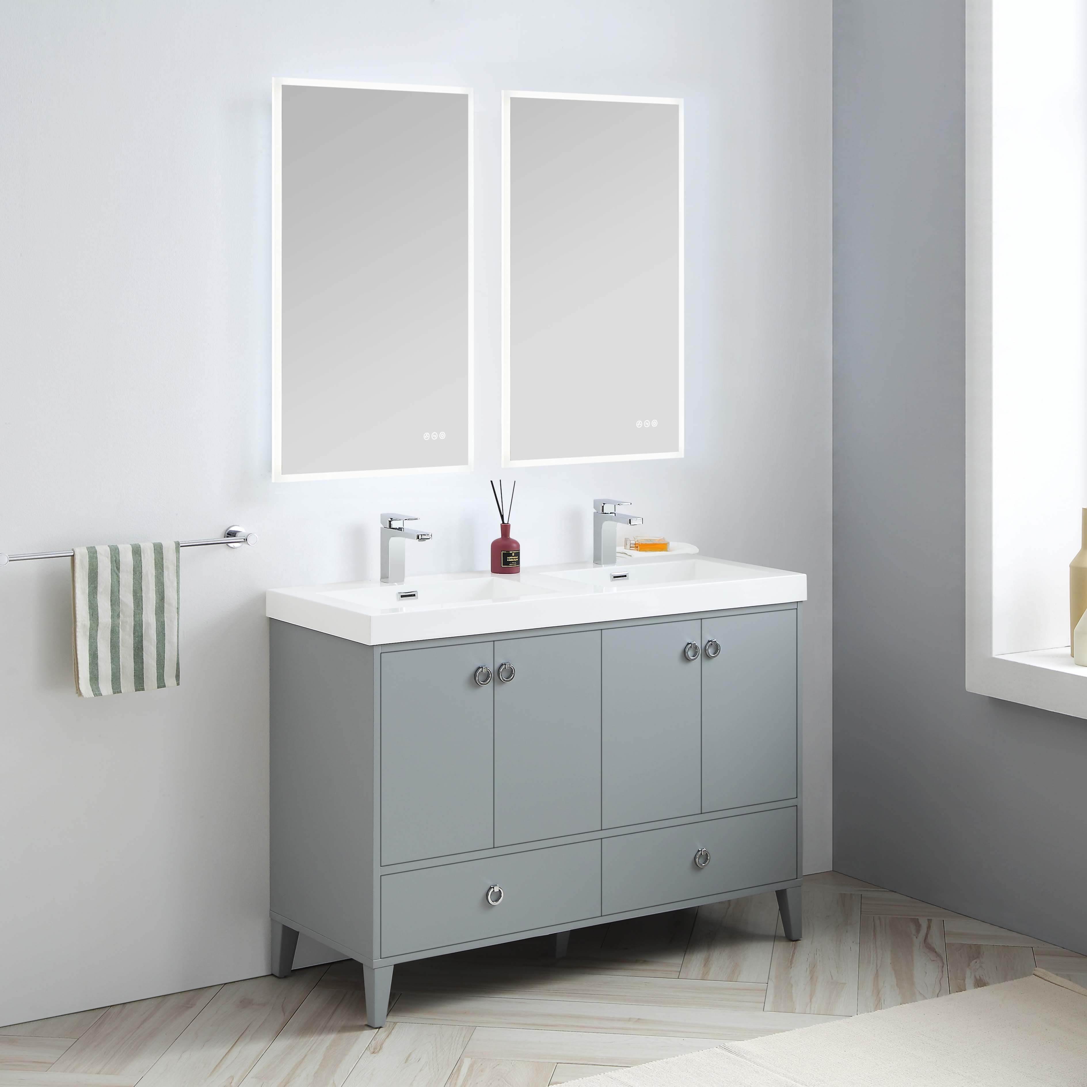 Lyon 48 Inch Vanity – Double Sinks - ezkitchenbath