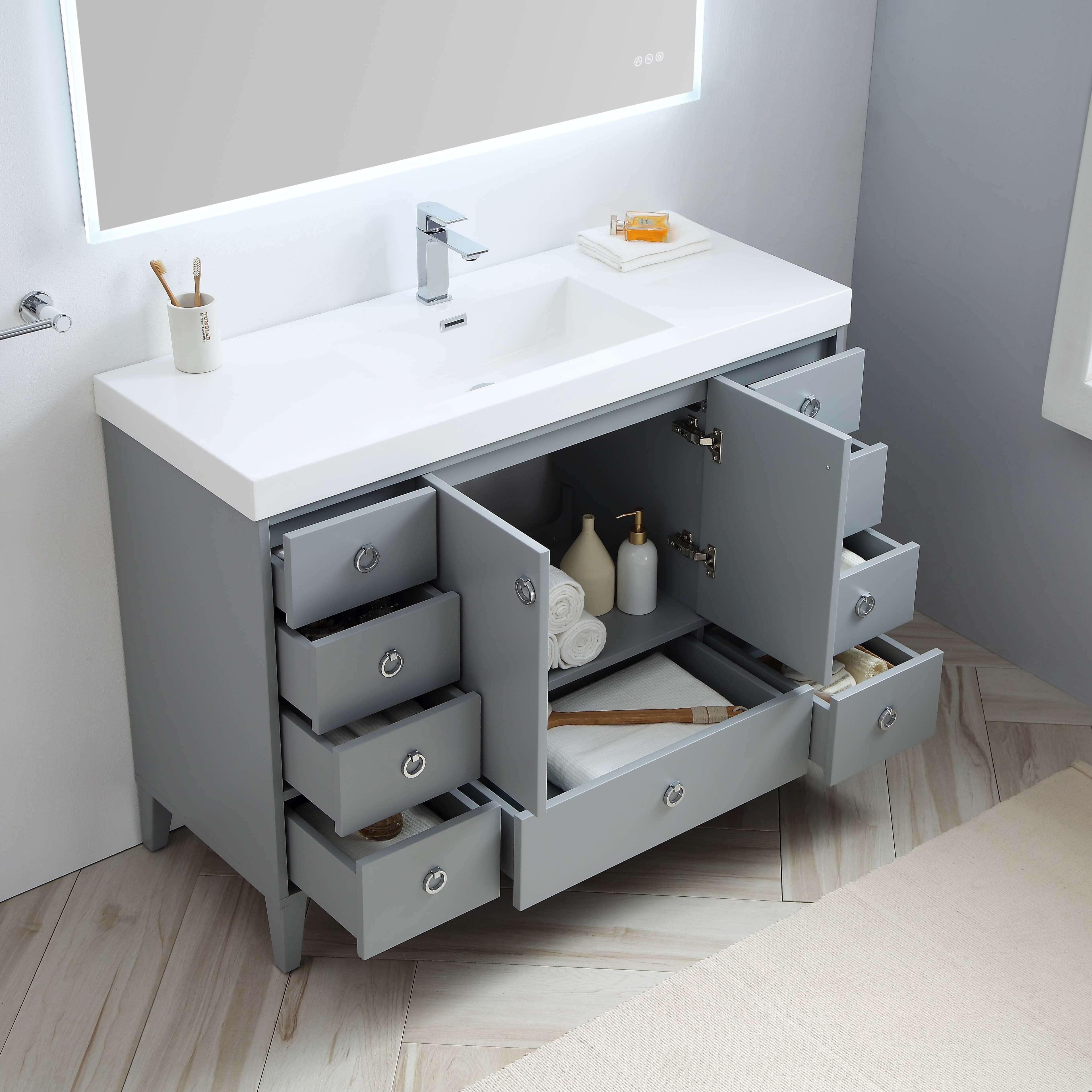 Lyon 48 Inch Vanity – Single Sink - ezkitchenbath