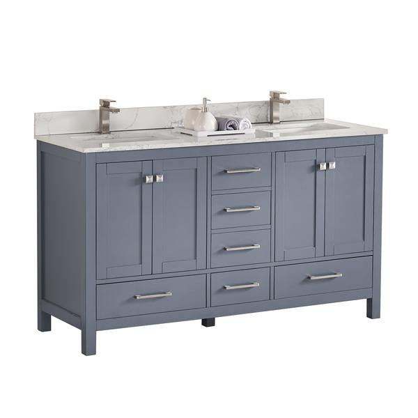 1901 Series 60'' Bathroom Vanity Cabinet Set