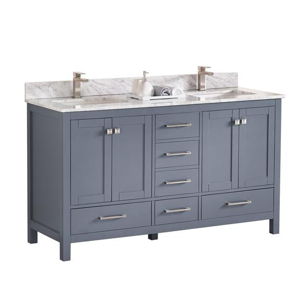 1901 Series 60'' Bathroom Vanity Cabinet Set