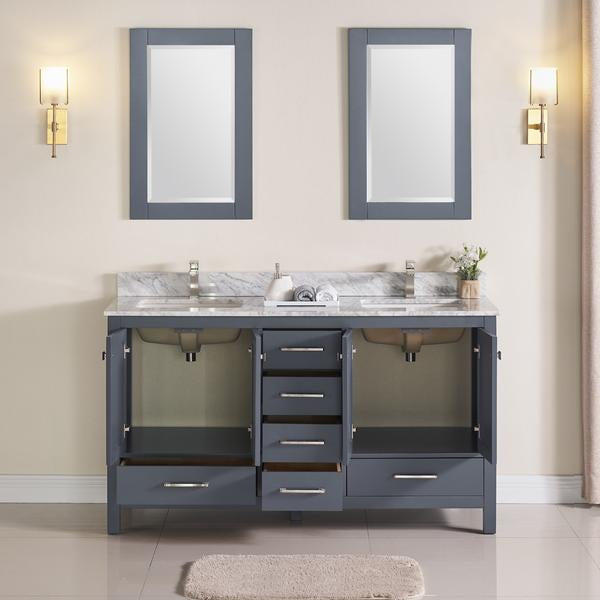 1901 Series 60'' Bathroom Vanity Cabinet Set