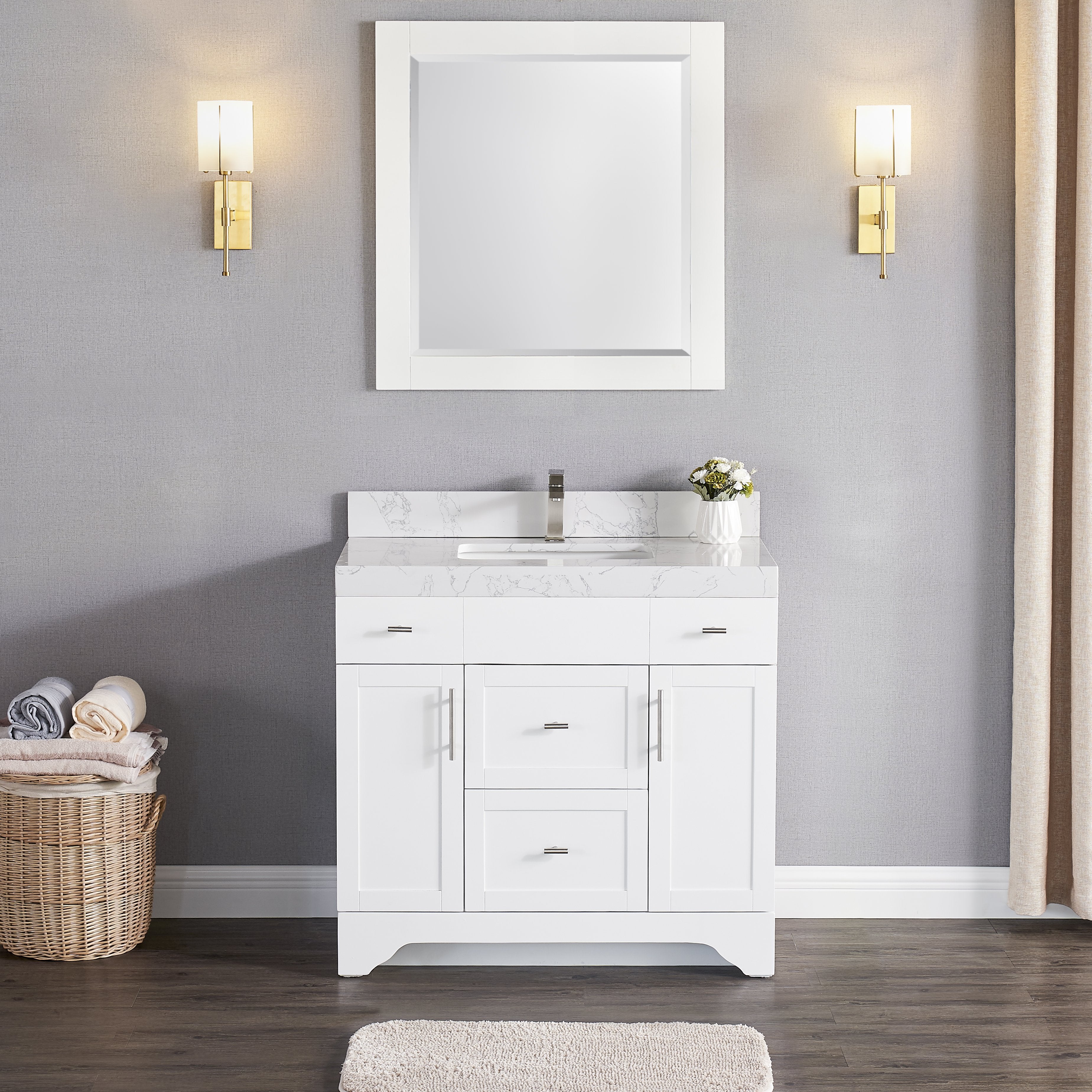 1905 Series 36in Bathroom Vanity Cabinet Set