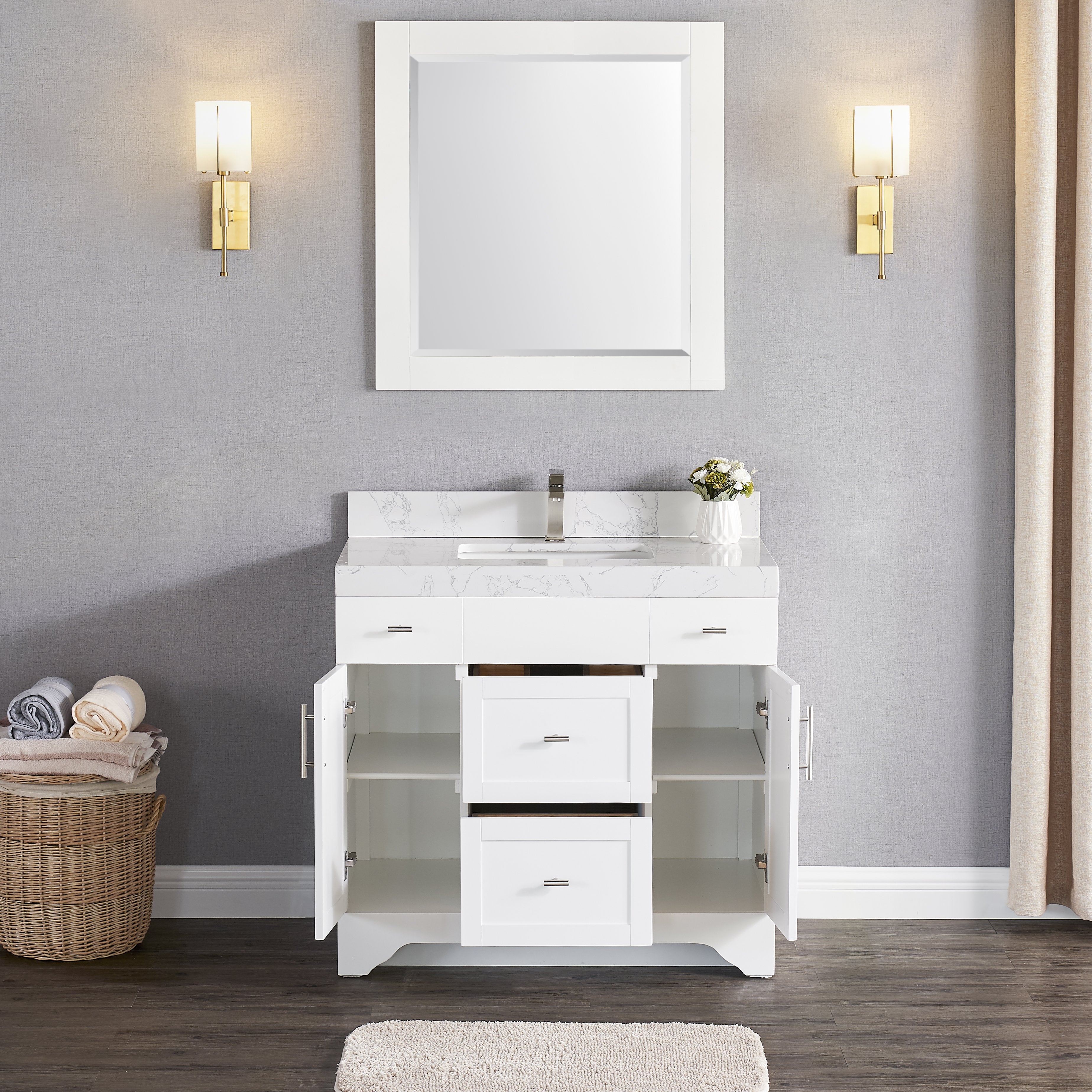 1905 Series 36in Bathroom Vanity Cabinet Set