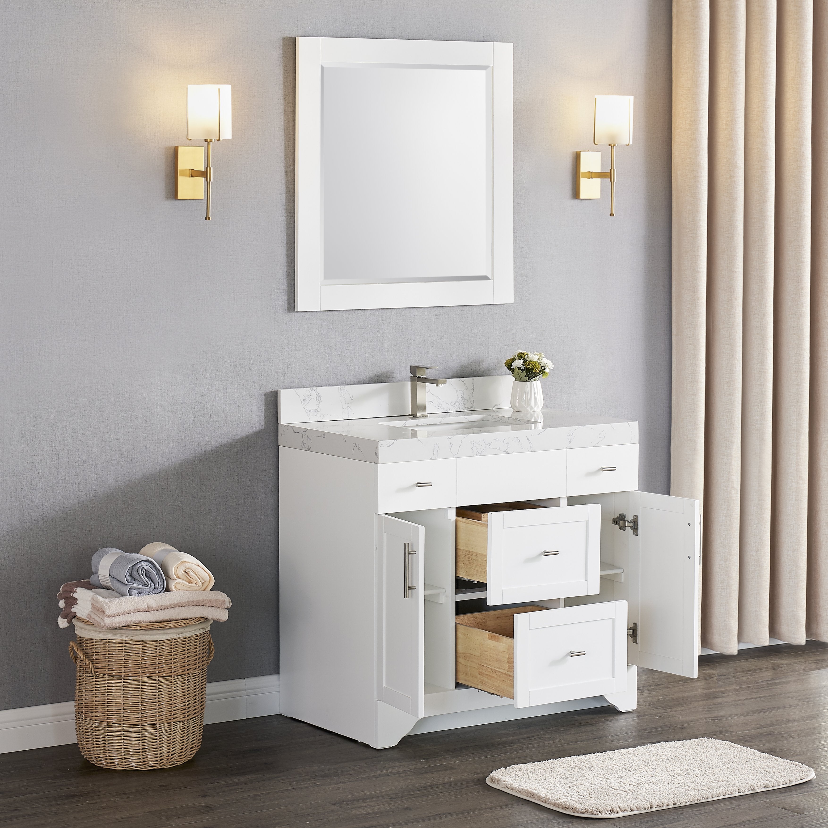 1905 Series 36in Bathroom Vanity Cabinet Set