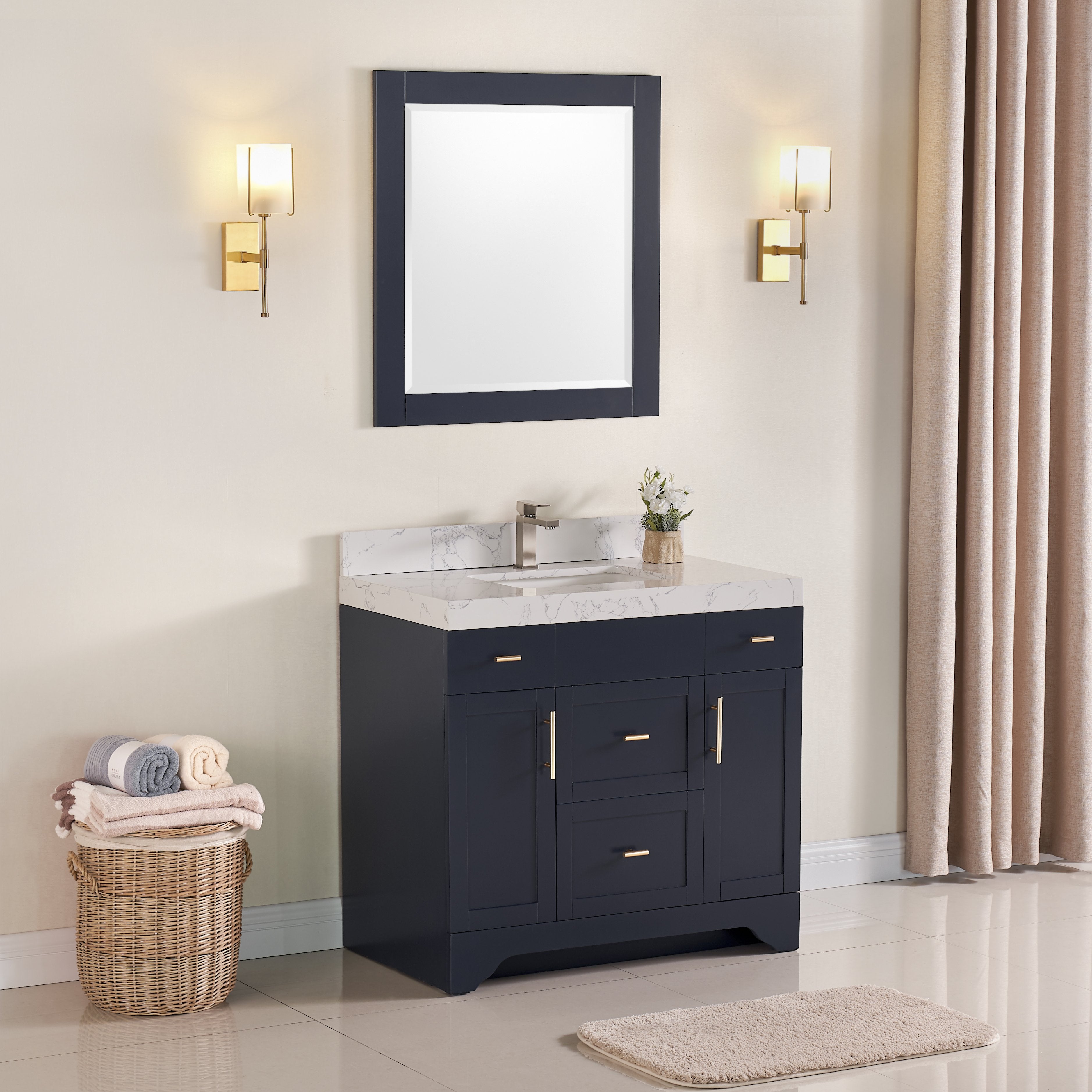 1905 Series 36in Bathroom Vanity Cabinet Set