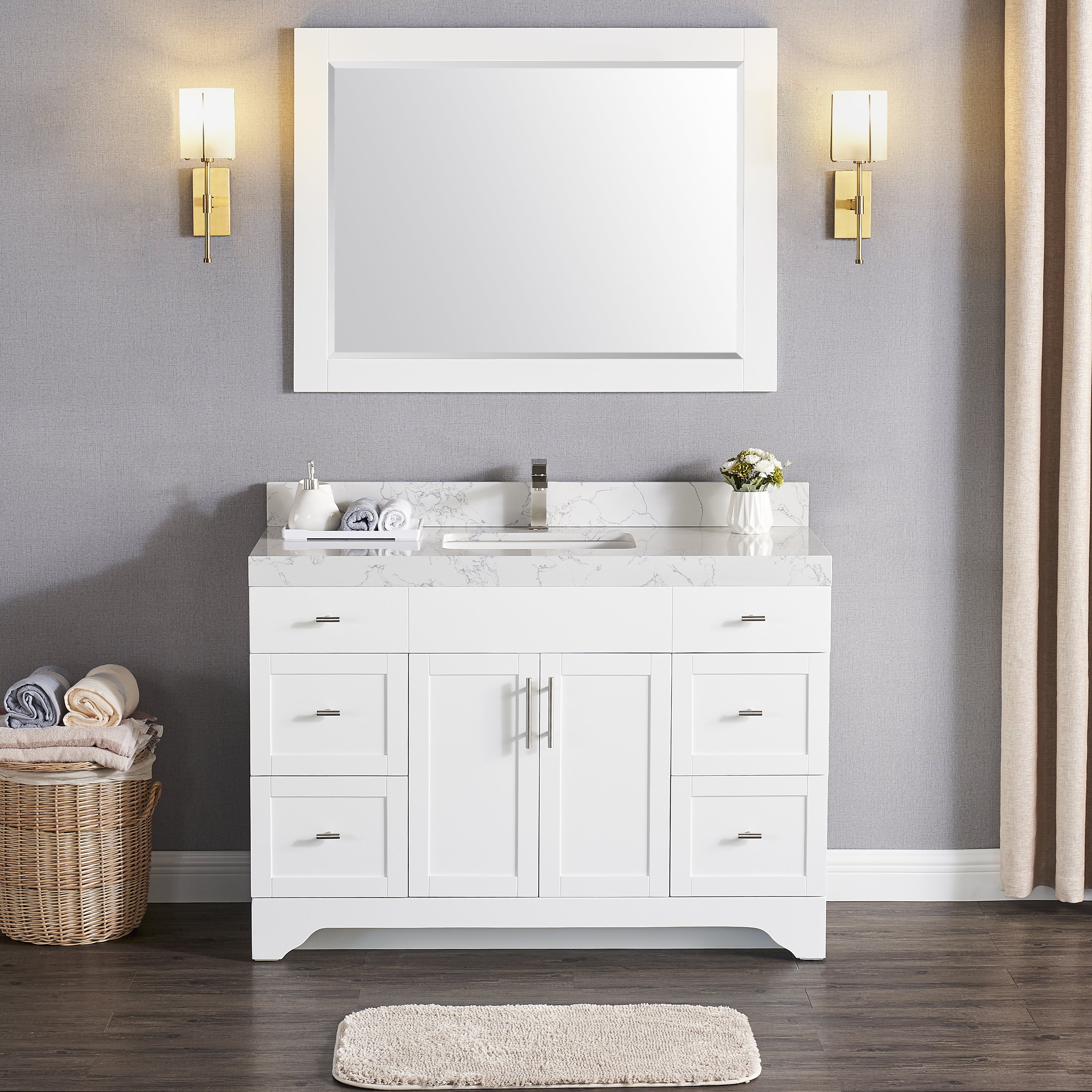 1905 Series 48Inch Bathroom Vanity Cabinet Set