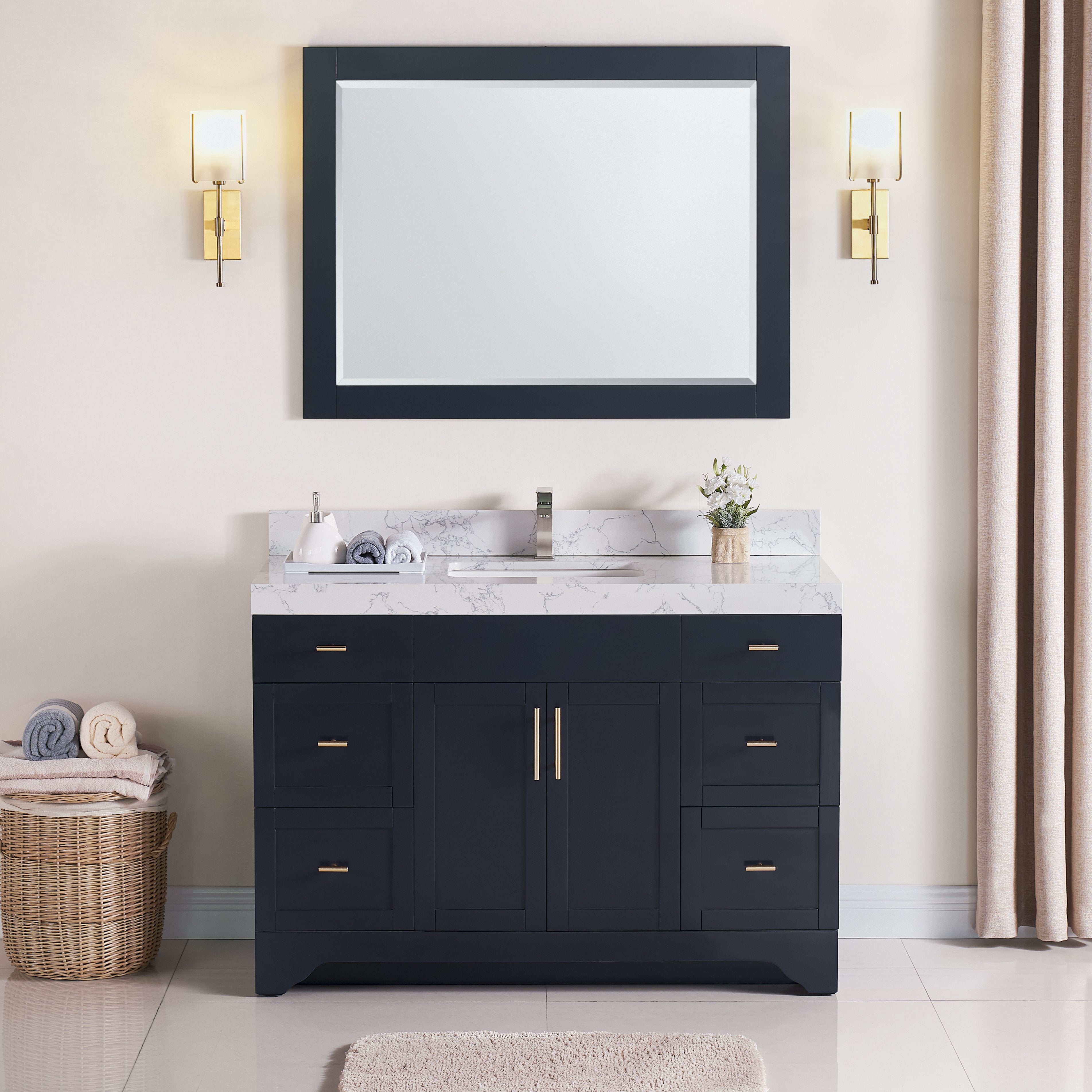 1905 Series 48Inch Bathroom Vanity Cabinet Set