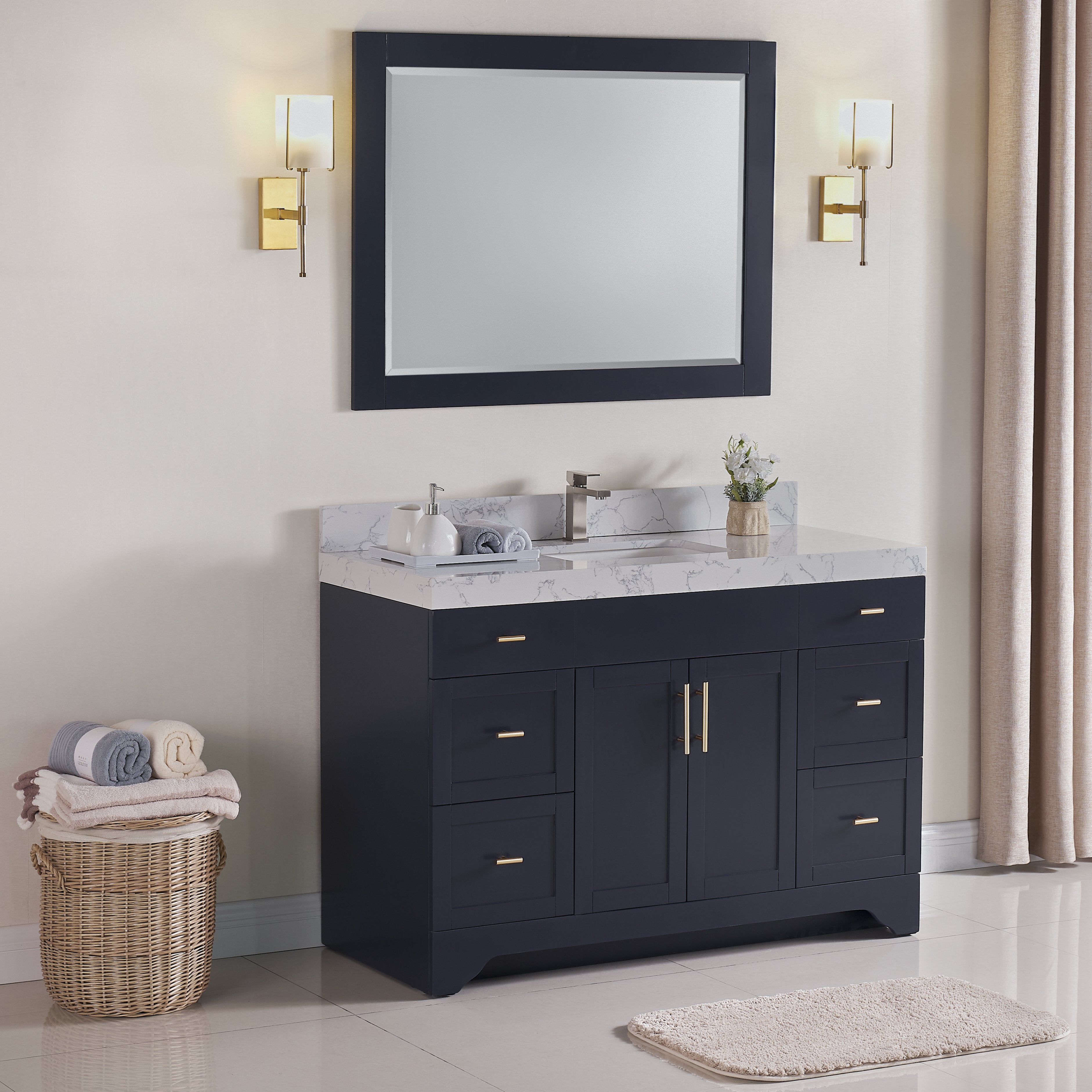 1905 Series 48Inch Bathroom Vanity Cabinet Set