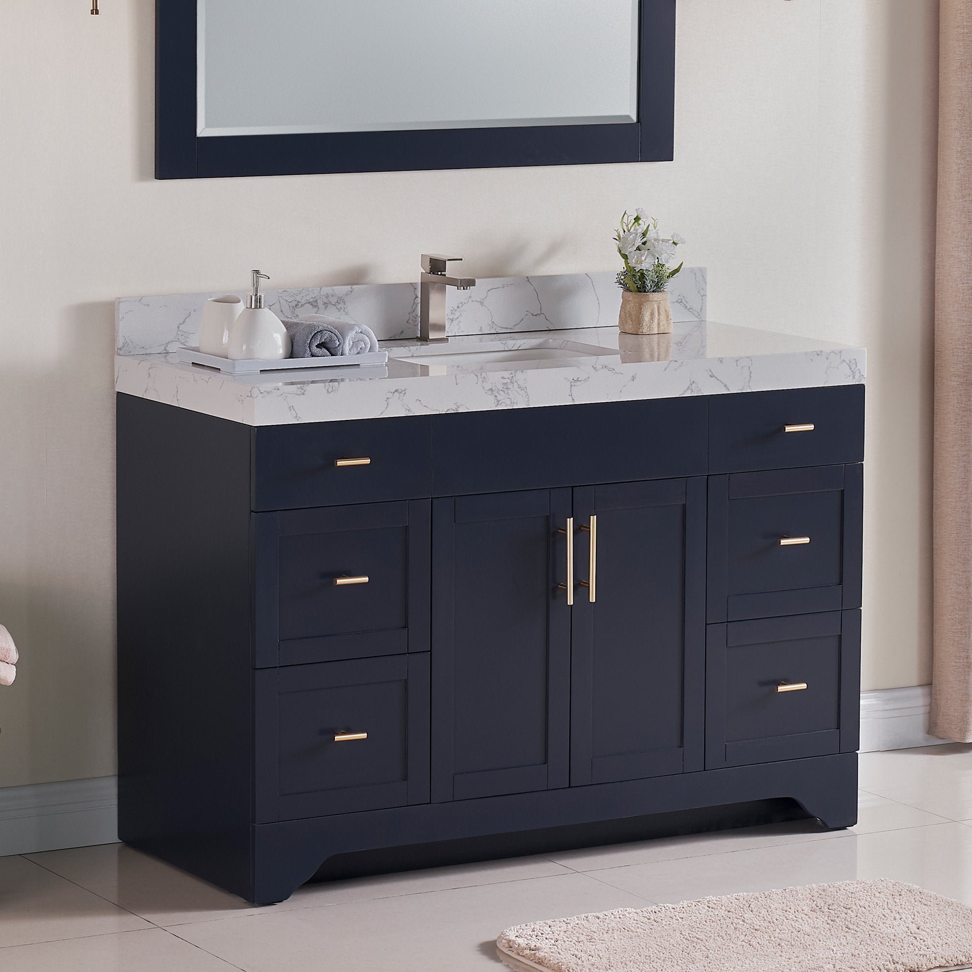 1905 Series 48Inch Bathroom Vanity Cabinet Set