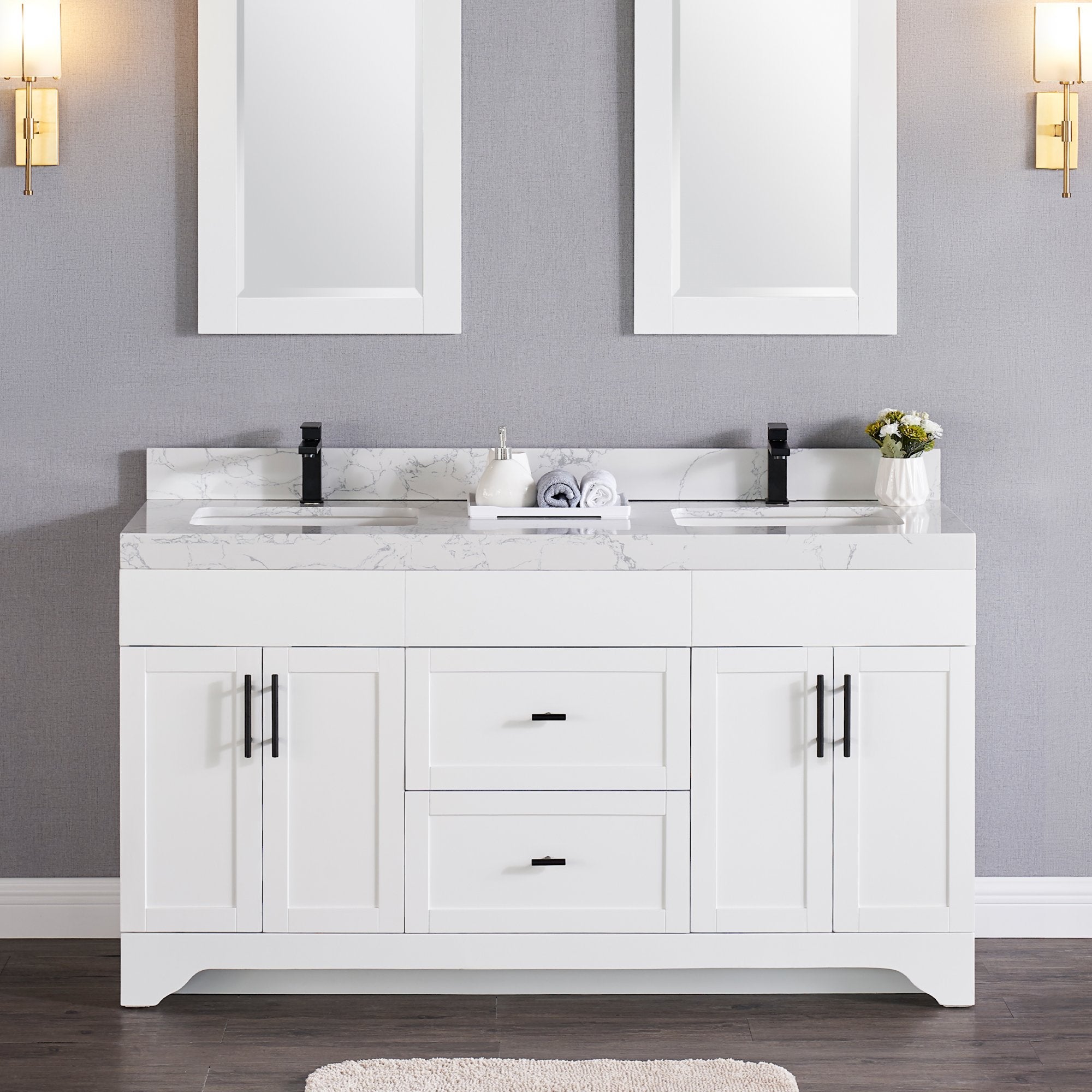 1905 Series 60Inch Bathroom Vanity Cabinet Set