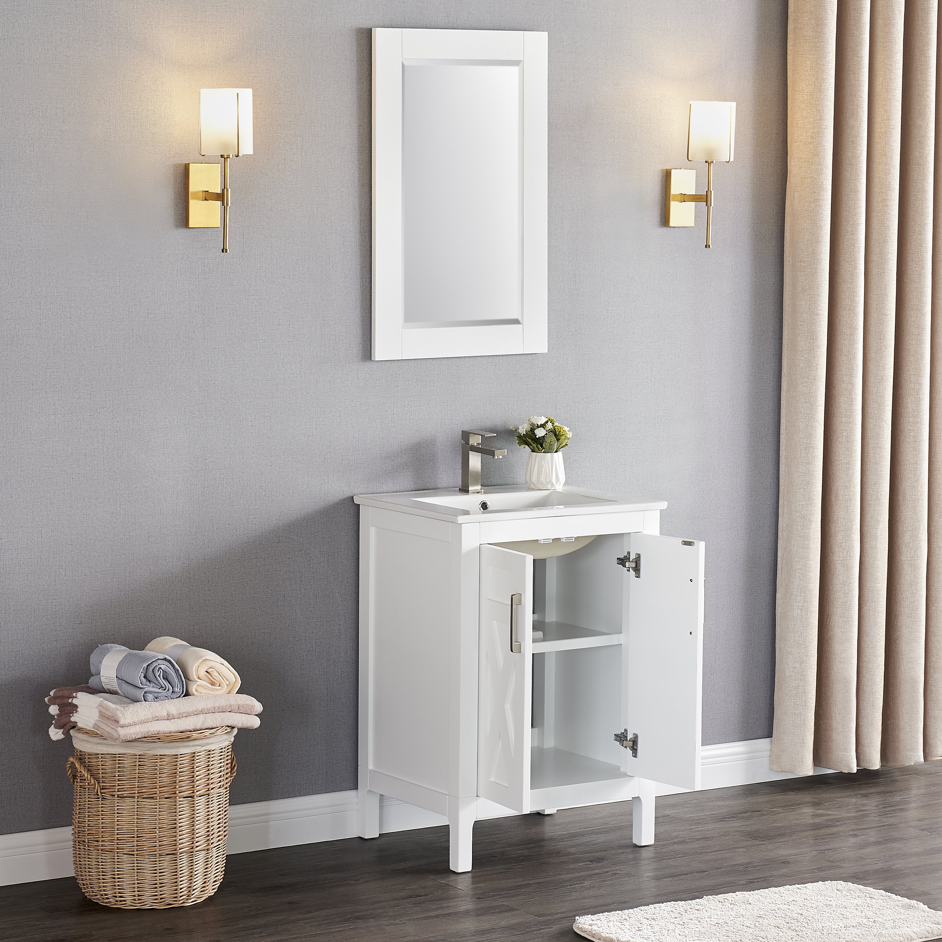 1907 Series 24'' Bathroom Vanity Cabinet Set