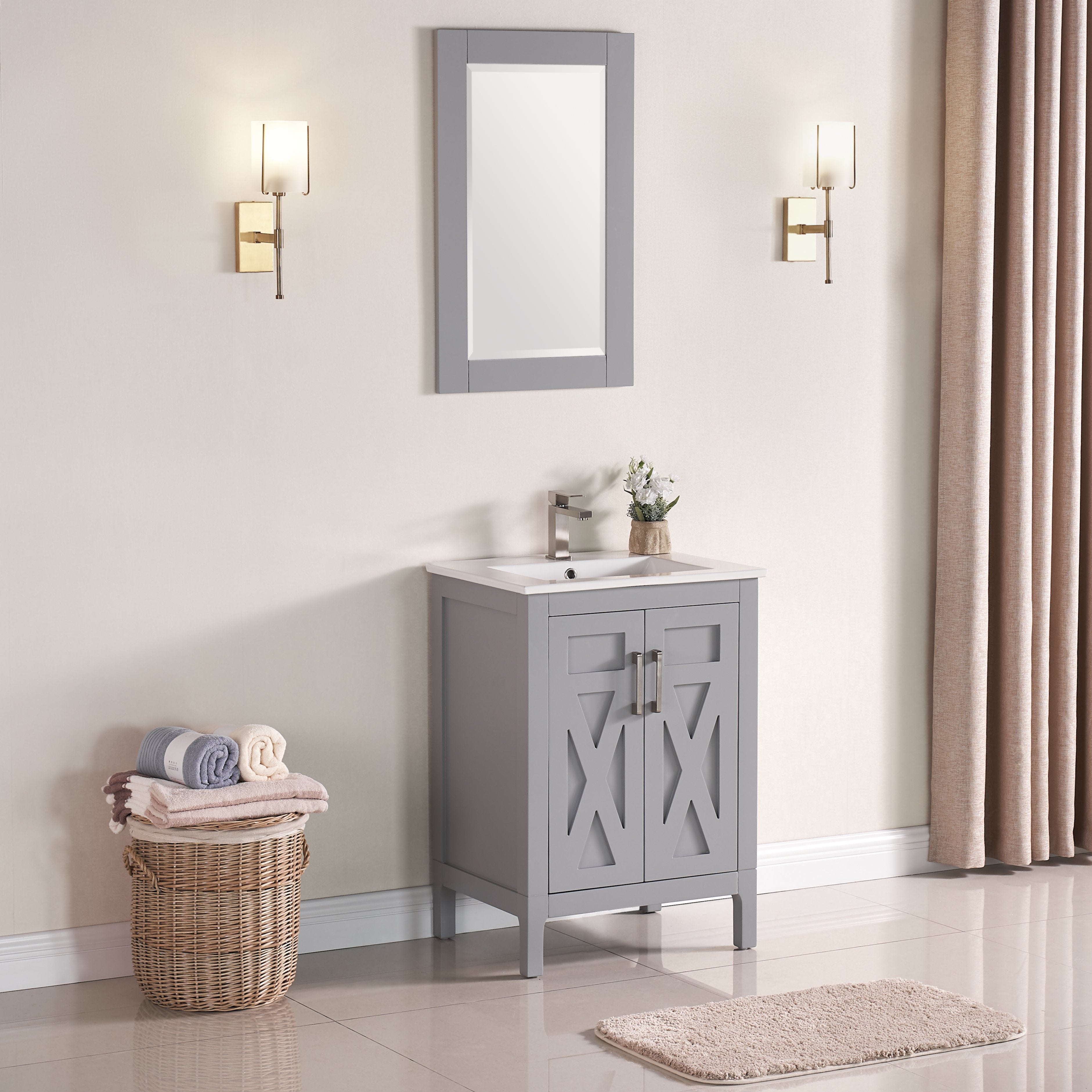 1907 Series 24'' Bathroom Vanity Cabinet Set