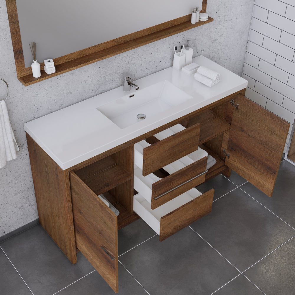 Sortino 60 Single inch Modern Bathroom Vanity