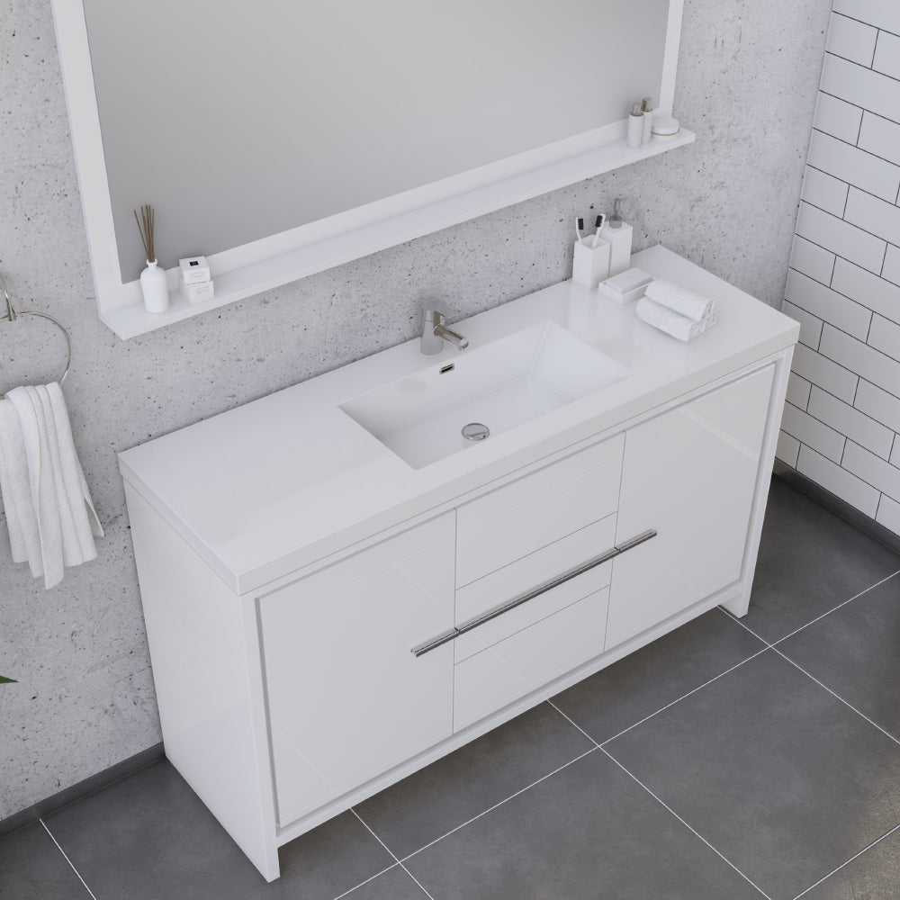 Sortino 60 Single inch Modern Bathroom Vanity