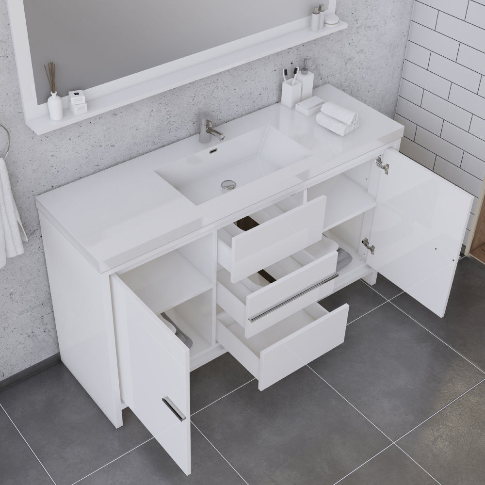 Sortino 60 Single inch Modern Bathroom Vanity