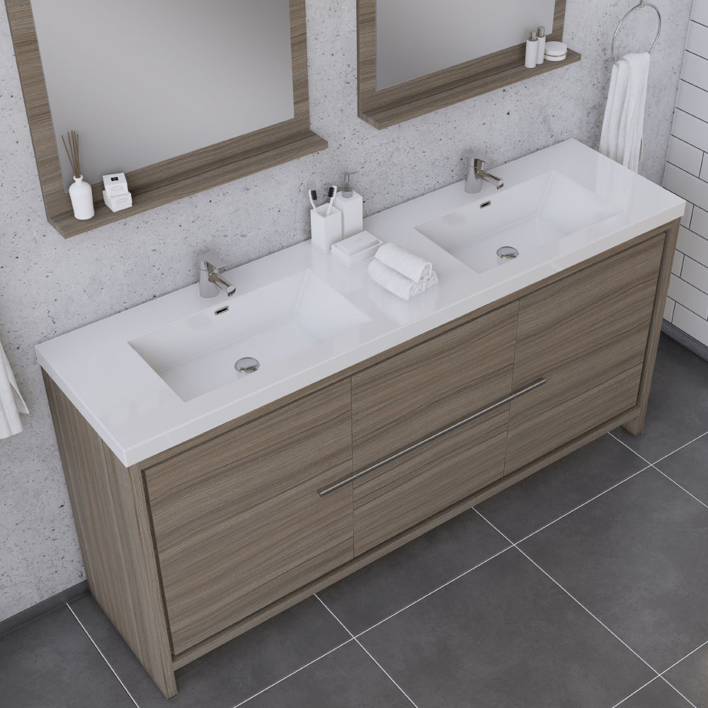 Sortino 72 inch Modern Bathroom Vanity