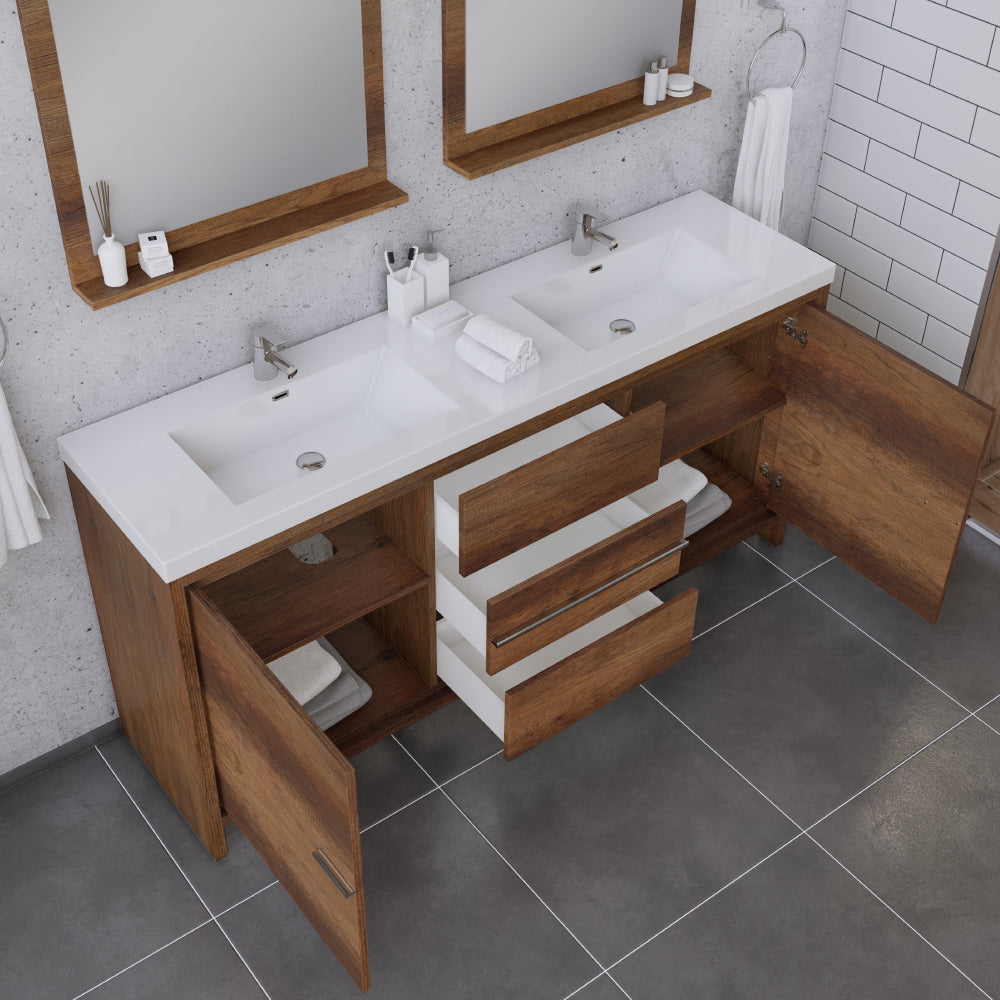 Sortino 72 inch Modern Bathroom Vanity