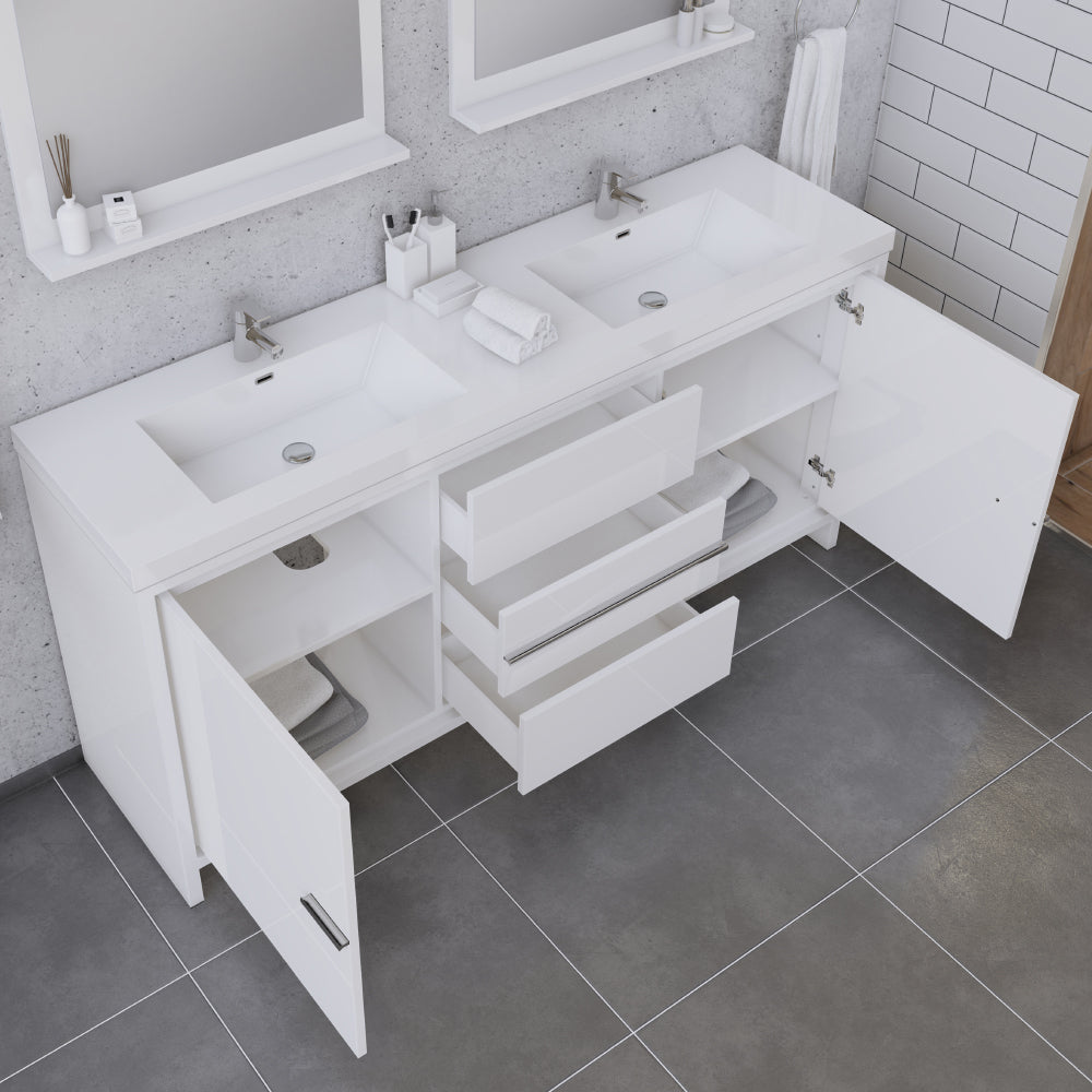 Sortino 72 inch Modern Bathroom Vanity