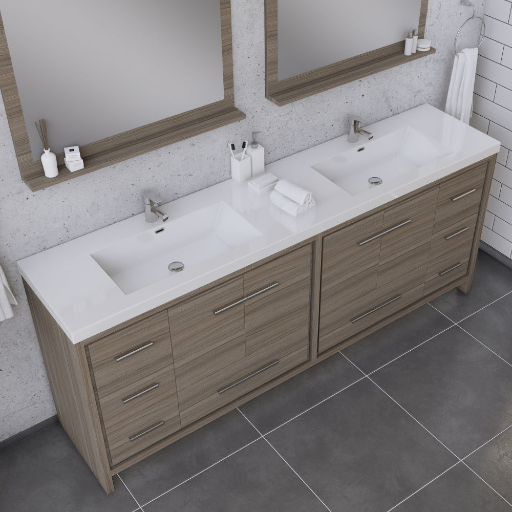 Sortino 84 inch Modern Bathroom Vanity