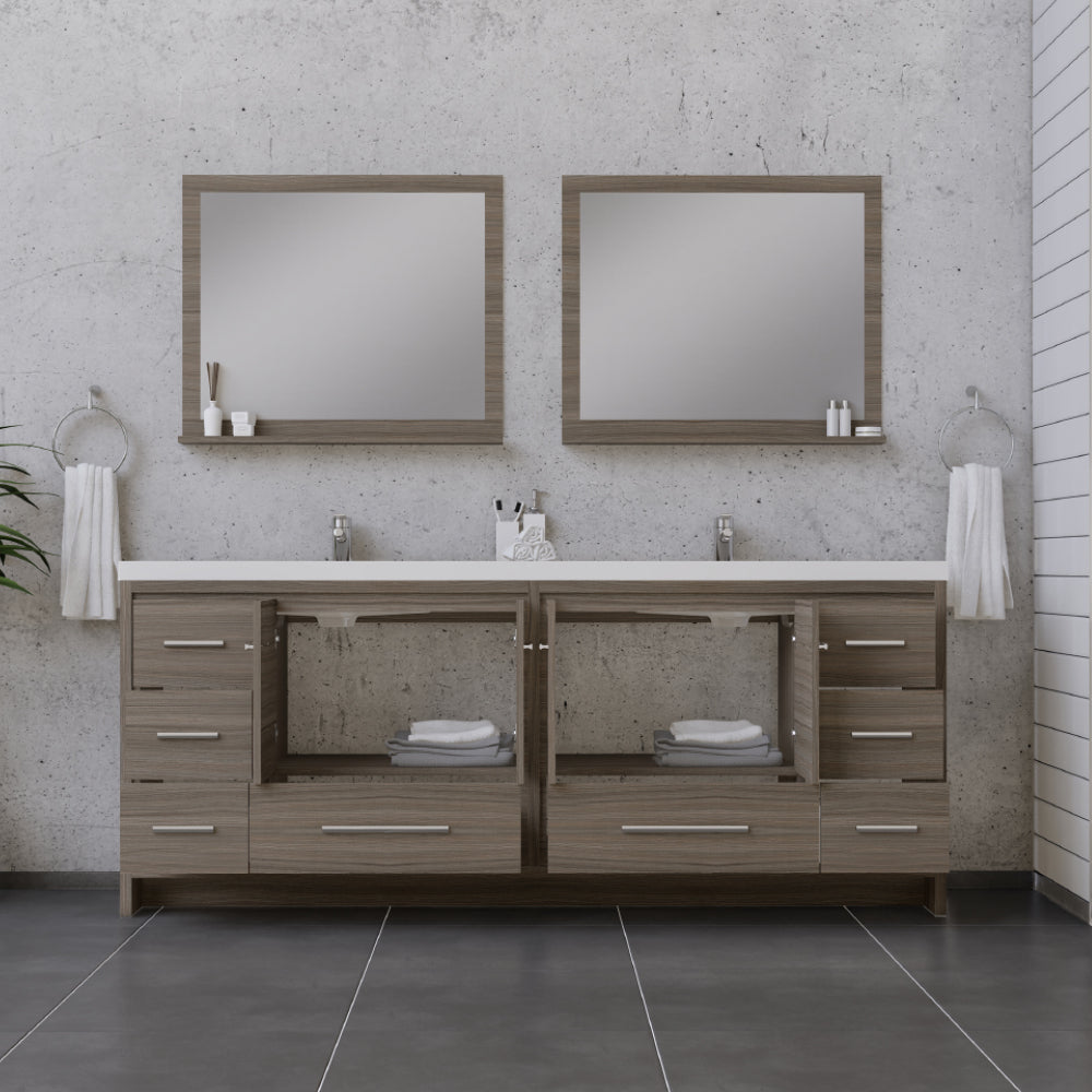 Sortino 84 inch Modern Bathroom Vanity