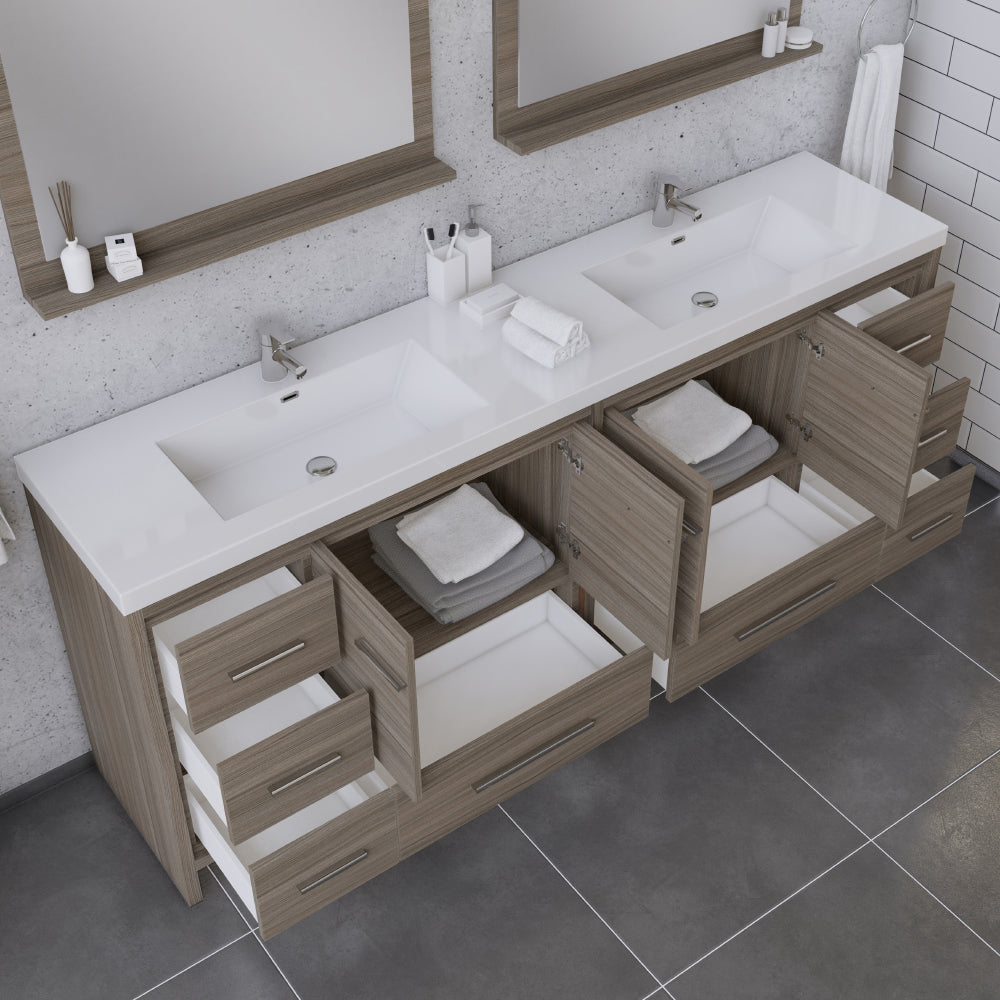 Sortino 84 inch Modern Bathroom Vanity