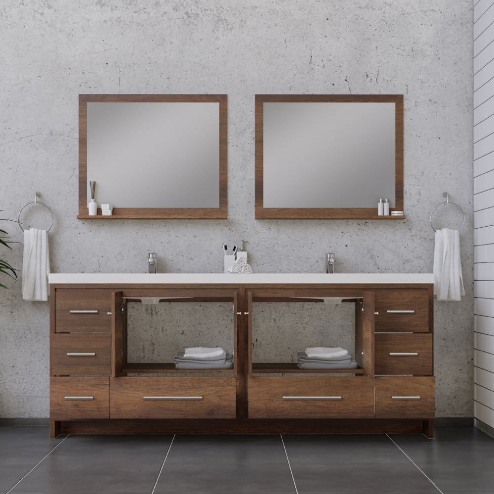 Sortino 84 inch Modern Bathroom Vanity