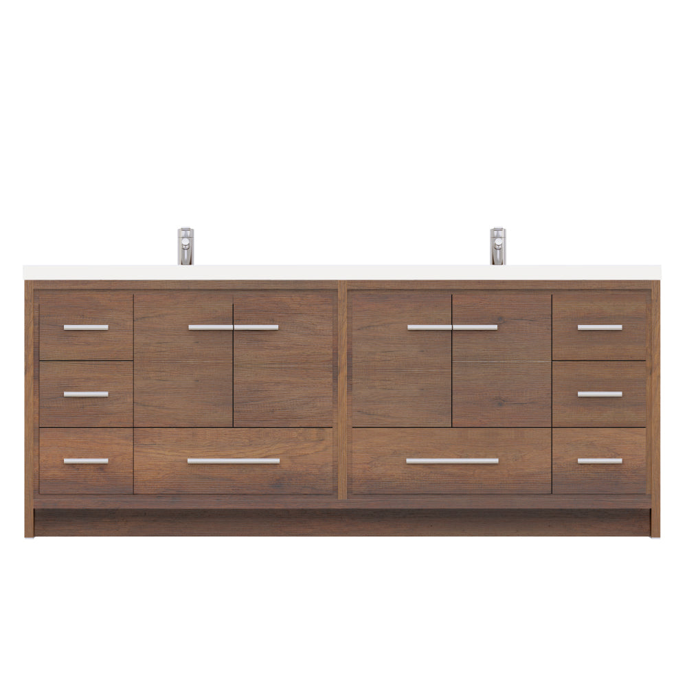 Sortino 84 inch Modern Bathroom Vanity