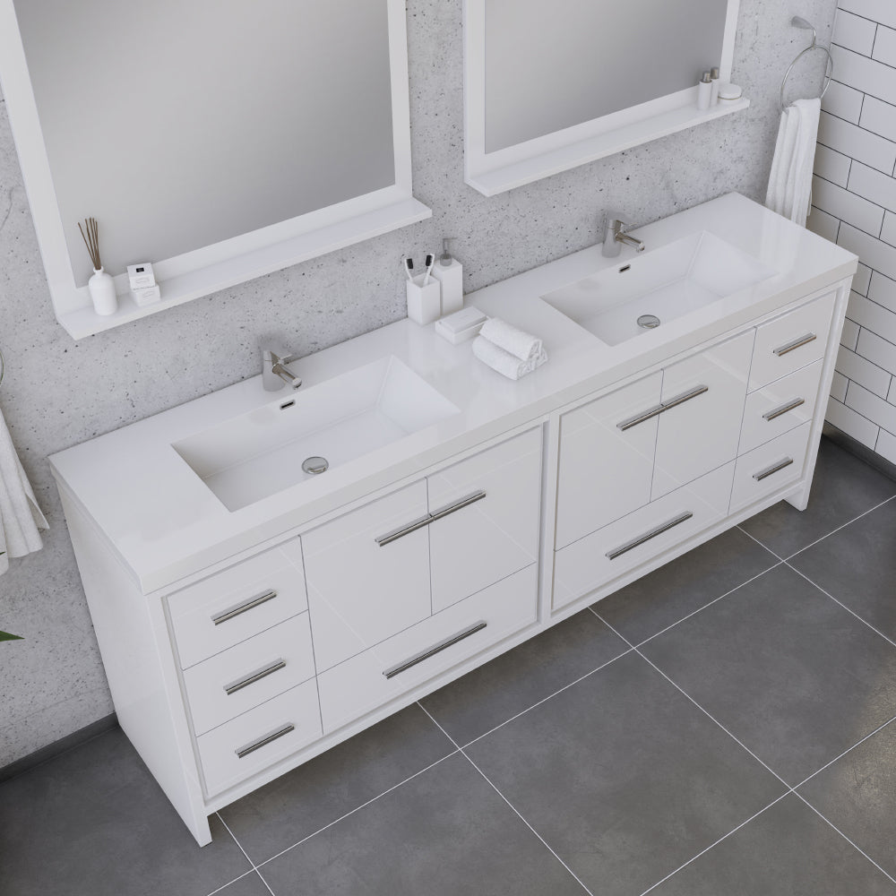 Sortino 84 inch Modern Bathroom Vanity