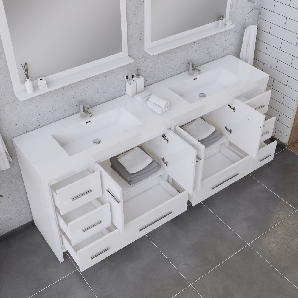 Sortino 84 inch Modern Bathroom Vanity