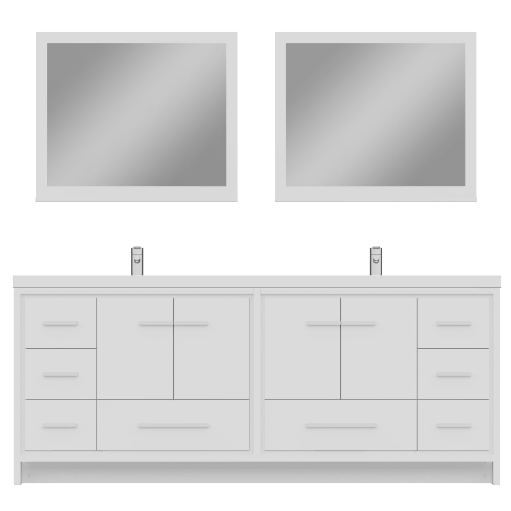 Sortino 84 inch Modern Bathroom Vanity