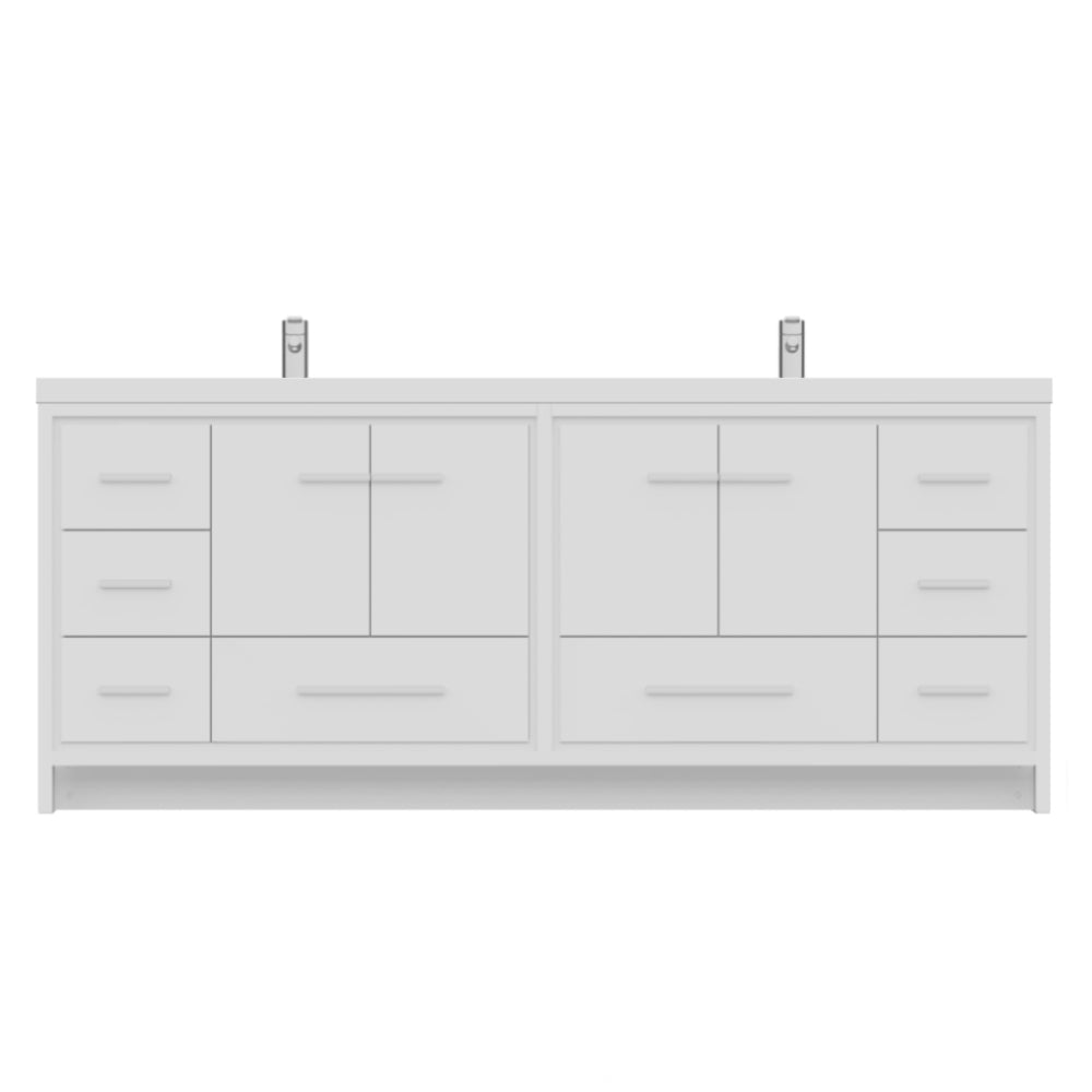 Sortino 84 inch Modern Bathroom Vanity