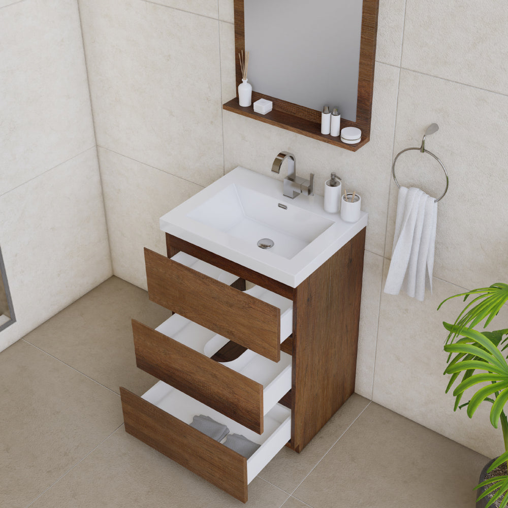 Paterno 24 inch Modern Freestanding Bathroom Vanity