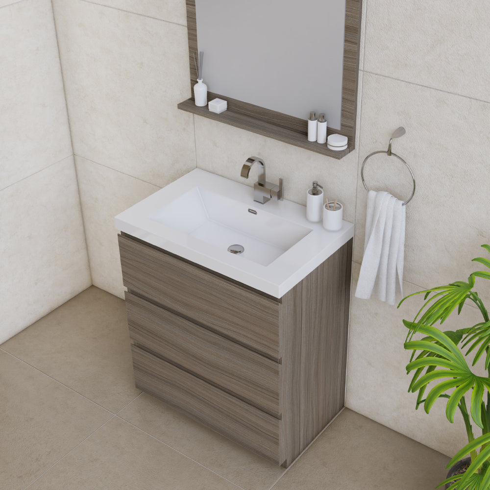 Paterno 30 inch Modern Freestanding Bathroom Vanity