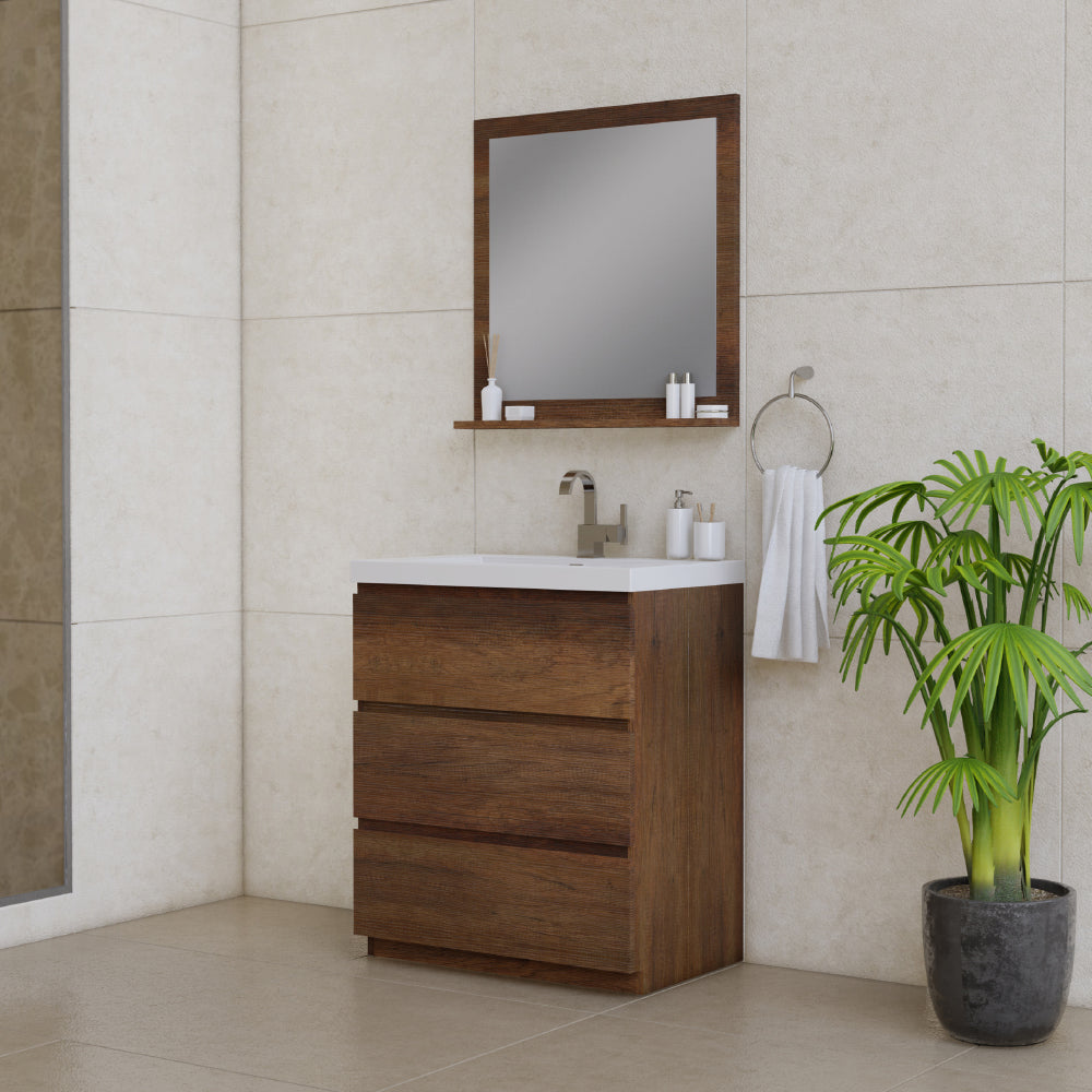 Paterno 30 inch Modern Freestanding Bathroom Vanity