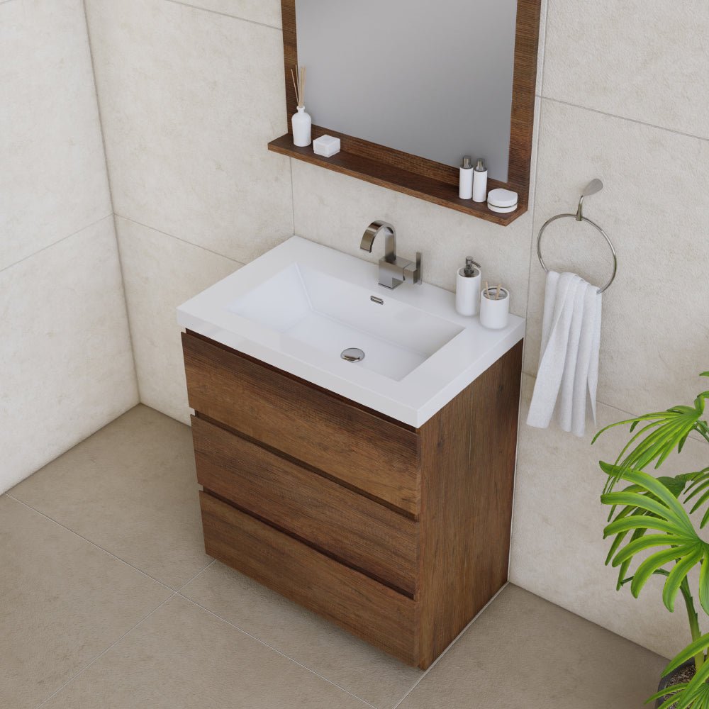 Paterno 30 inch Modern Freestanding Bathroom Vanity