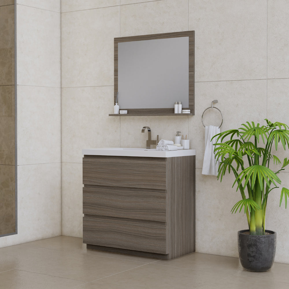 Paterno 36 inch Modern Freestanding Bathroom Vanity