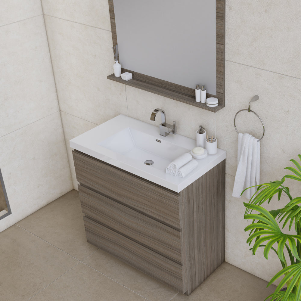 Paterno 36 inch Modern Freestanding Bathroom Vanity