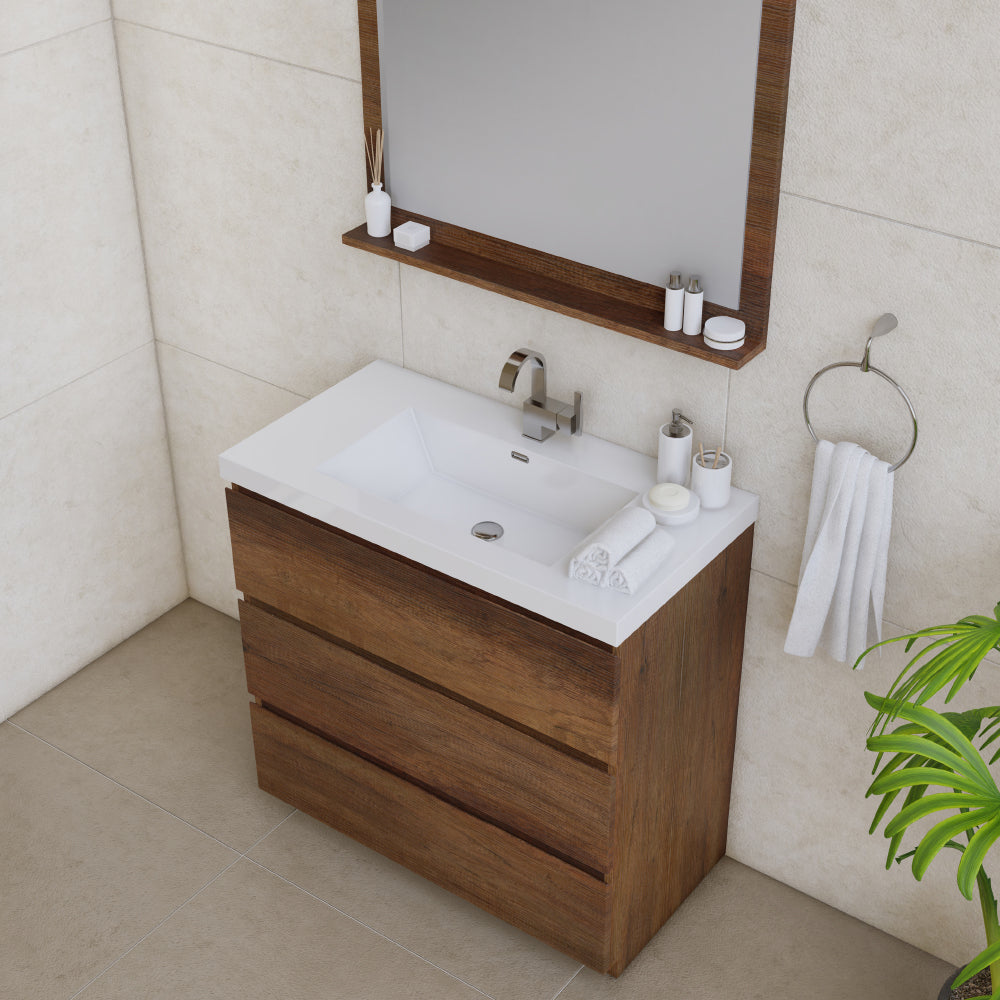 Paterno 36 inch Modern Freestanding Bathroom Vanity